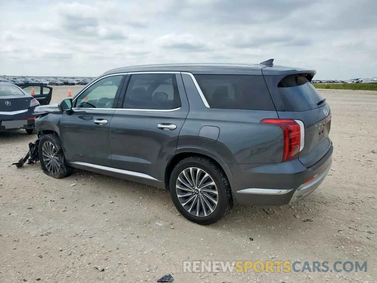 2 Photograph of a damaged car KM8R7DGE3PU579169 HYUNDAI PALISADE 2023