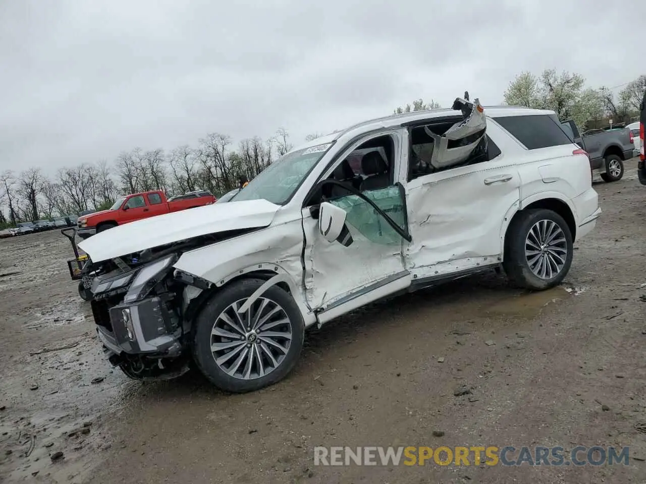 1 Photograph of a damaged car KM8R7DGE4PU584025 HYUNDAI PALISADE 2023