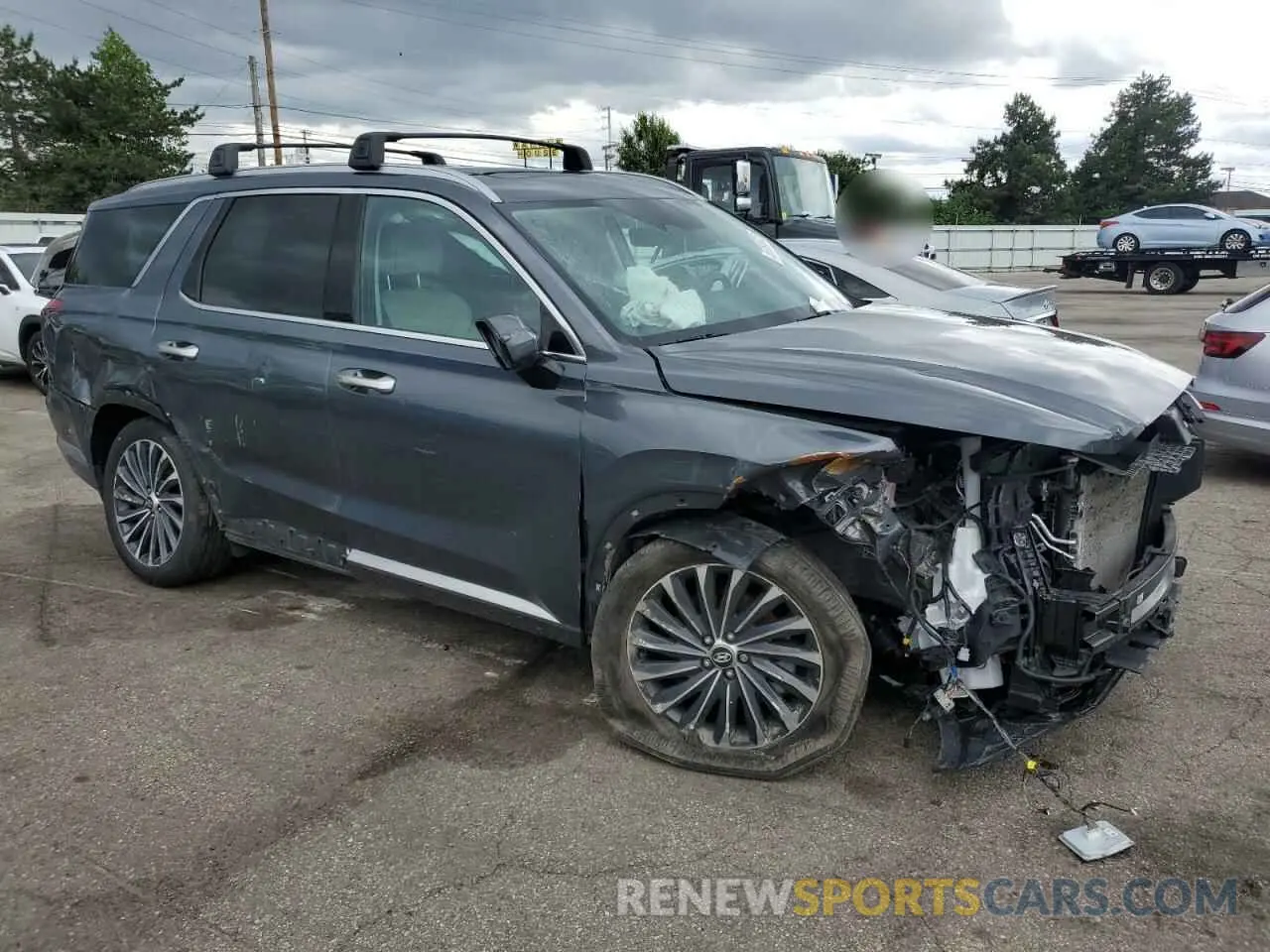 4 Photograph of a damaged car KM8R7DGE6PU558980 HYUNDAI PALISADE 2023