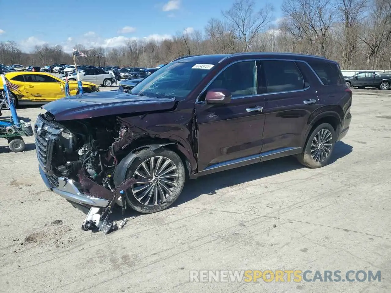 1 Photograph of a damaged car KM8R7DGE7PU572340 HYUNDAI PALISADE 2023