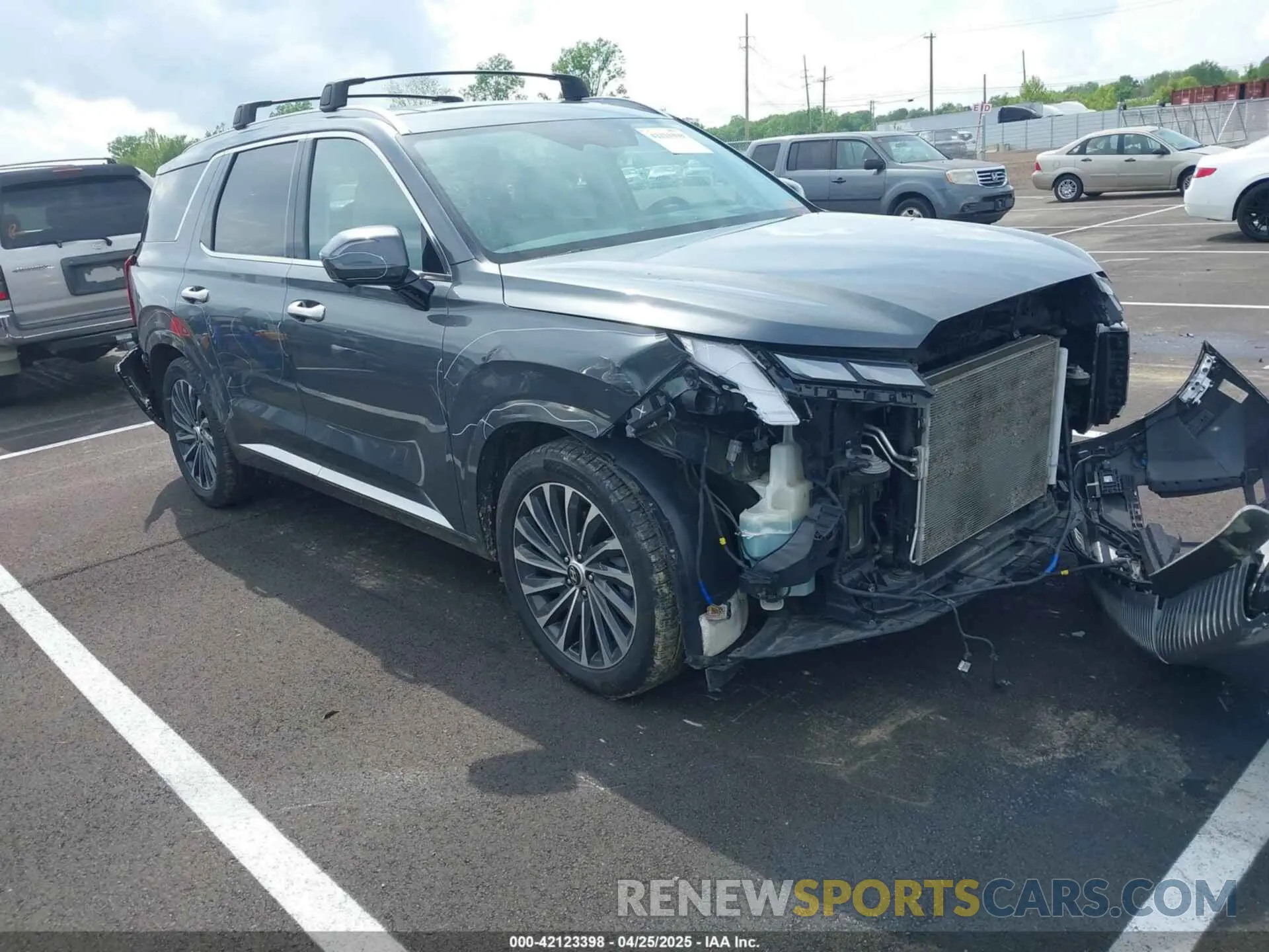 1 Photograph of a damaged car KM8R7DGE8PU558348 HYUNDAI PALISADE 2023