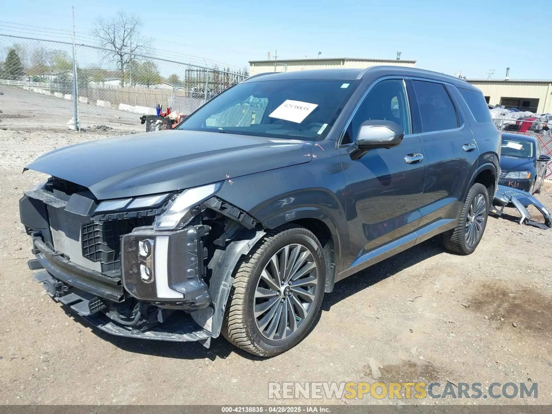2 Photograph of a damaged car KM8R7DGE9PU591567 HYUNDAI PALISADE 2023