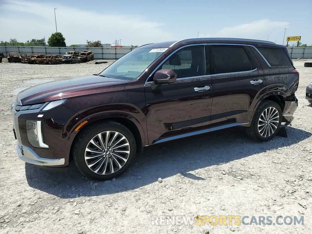 1 Photograph of a damaged car KM8R7DGEXPU599208 HYUNDAI PALISADE 2023
