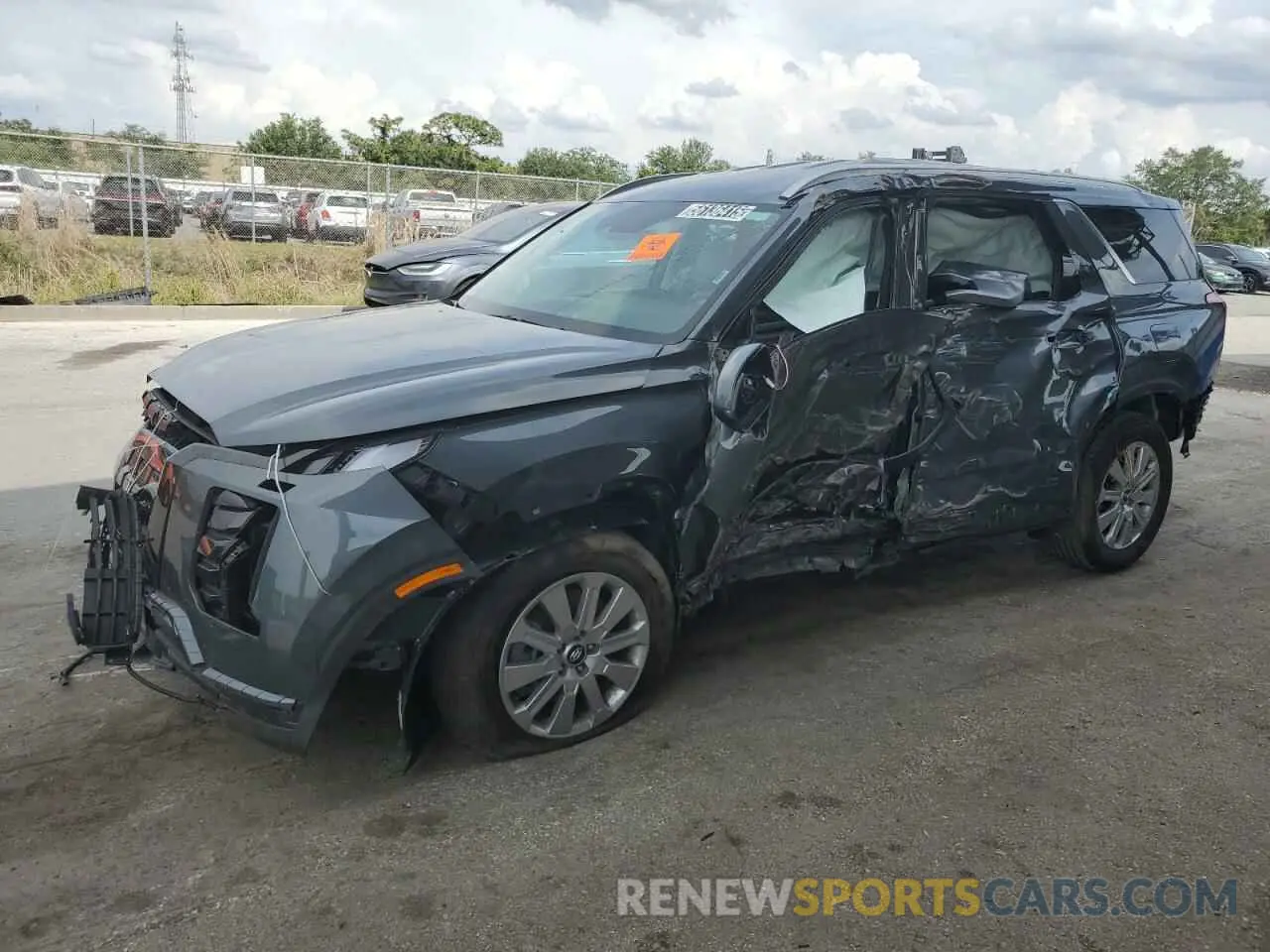 1 Photograph of a damaged car KM8R2DGE1RU714635 HYUNDAI PALISADE 2024