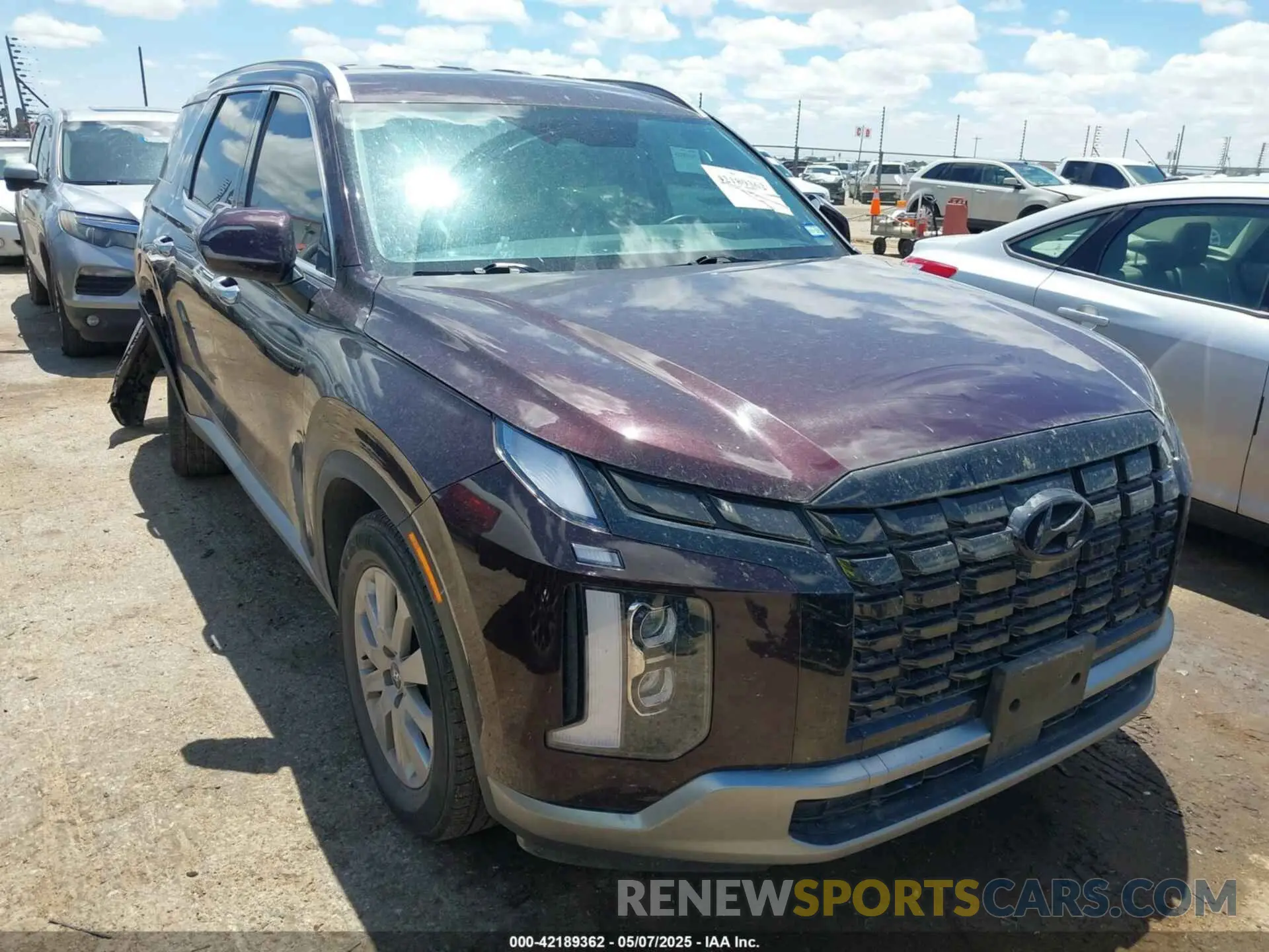 1 Photograph of a damaged car KM8R2DGE9RU660632 HYUNDAI PALISADE 2024