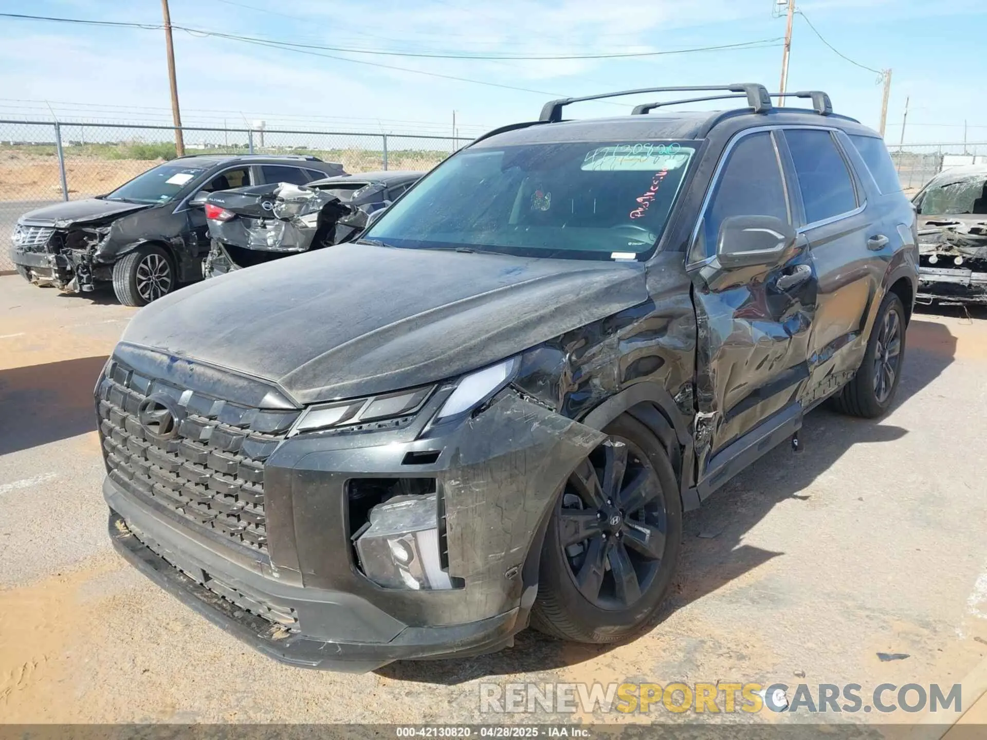 2 Photograph of a damaged car KM8R34GE3RU699746 HYUNDAI PALISADE 2024
