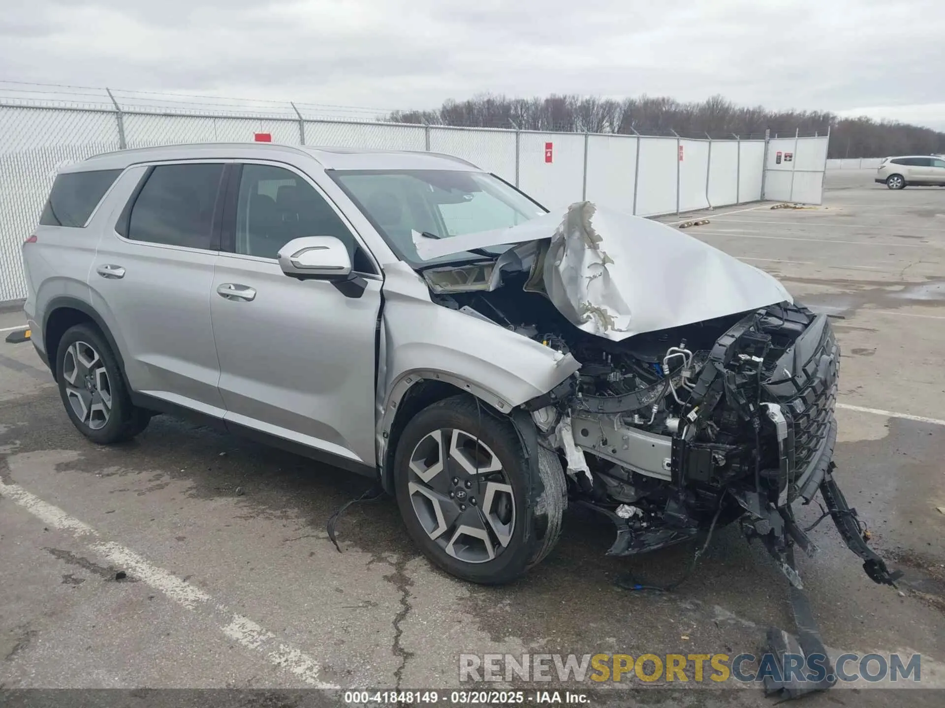 1 Photograph of a damaged car KM8R44GE0RU685154 HYUNDAI PALISADE 2024