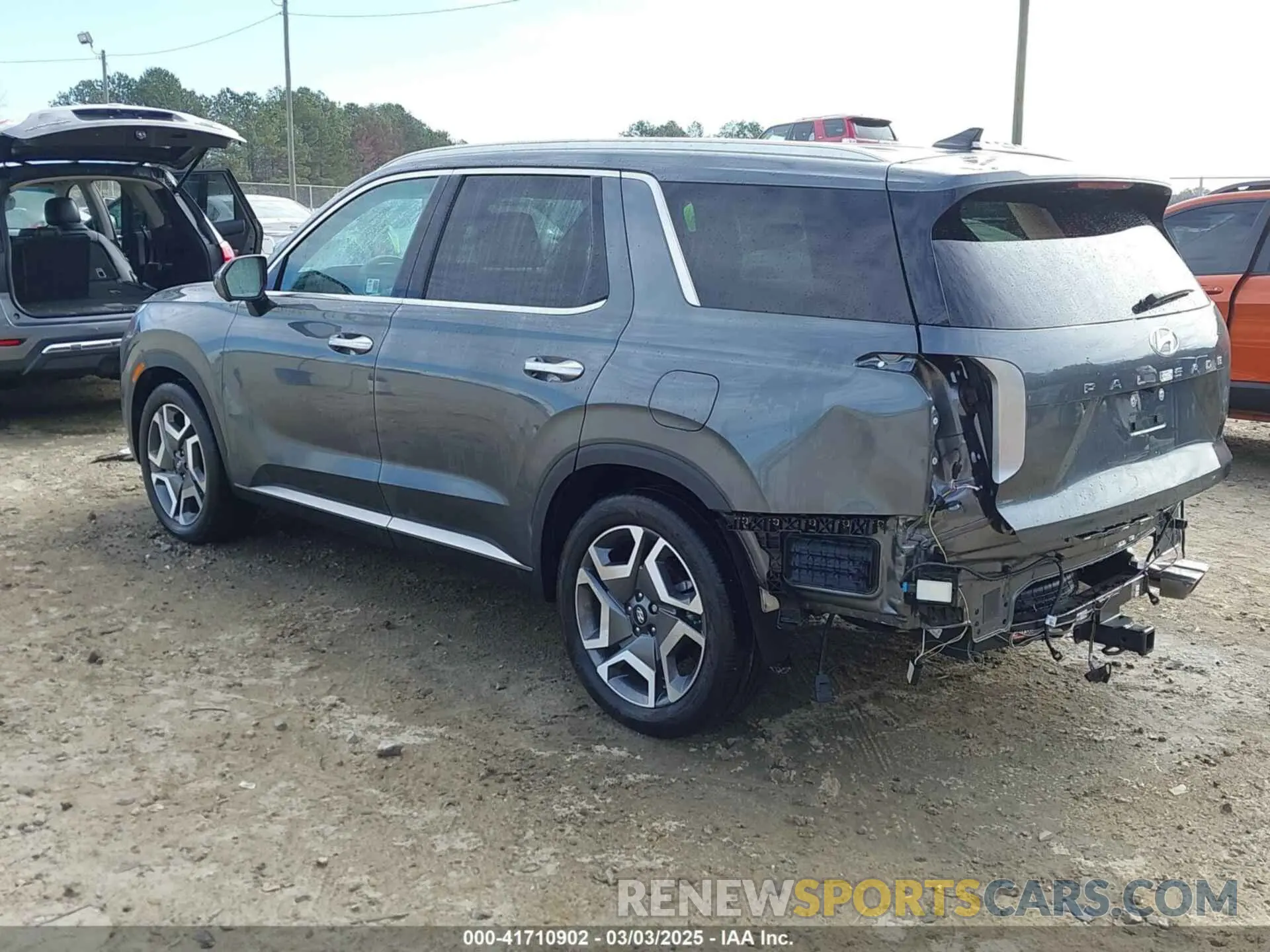 3 Photograph of a damaged car KM8R44GE5RU790384 HYUNDAI PALISADE 2024