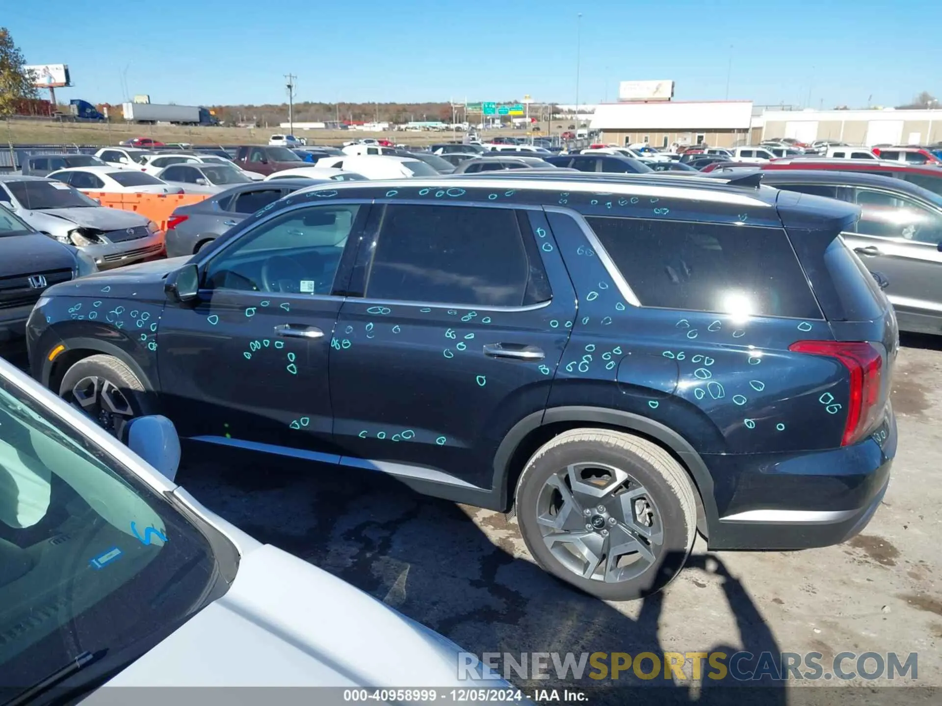 14 Photograph of a damaged car KM8R44GEXRU760586 HYUNDAI PALISADE 2024