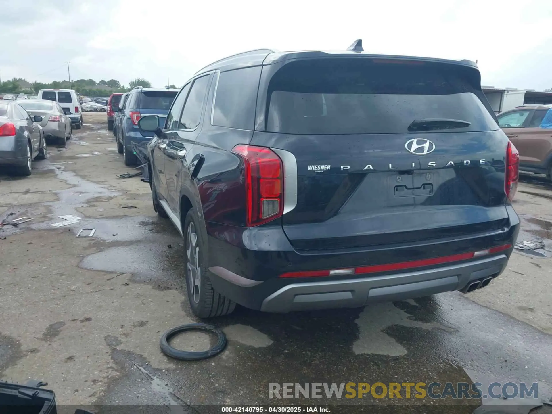 3 Photograph of a damaged car KM8R44GEXRU806546 HYUNDAI PALISADE 2024