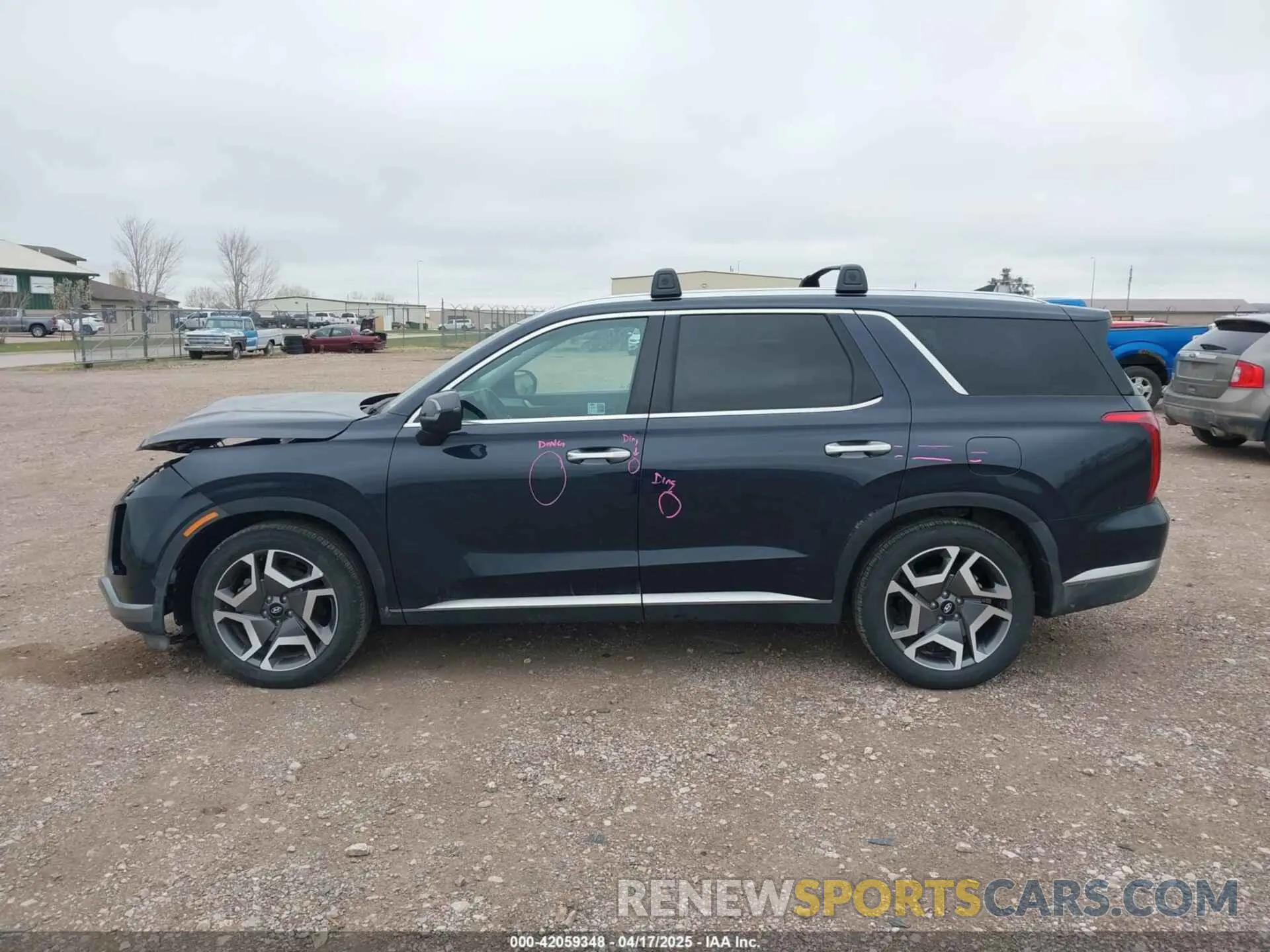 14 Photograph of a damaged car KM8R4DGE0RU765876 HYUNDAI PALISADE 2024
