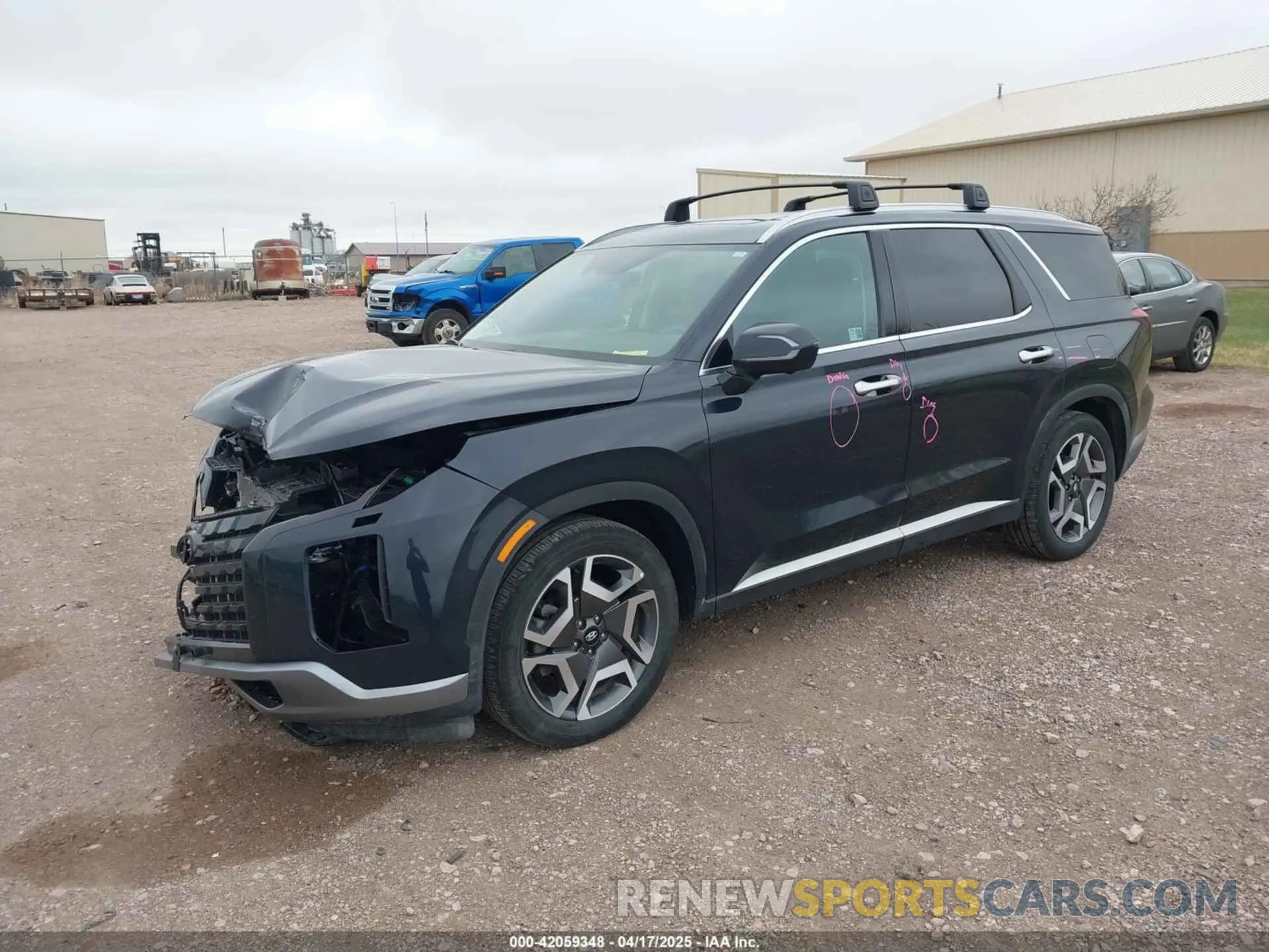 2 Photograph of a damaged car KM8R4DGE0RU765876 HYUNDAI PALISADE 2024