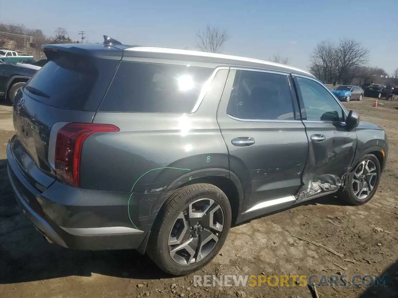 3 Photograph of a damaged car KM8R4DGE3RU669191 HYUNDAI PALISADE 2024