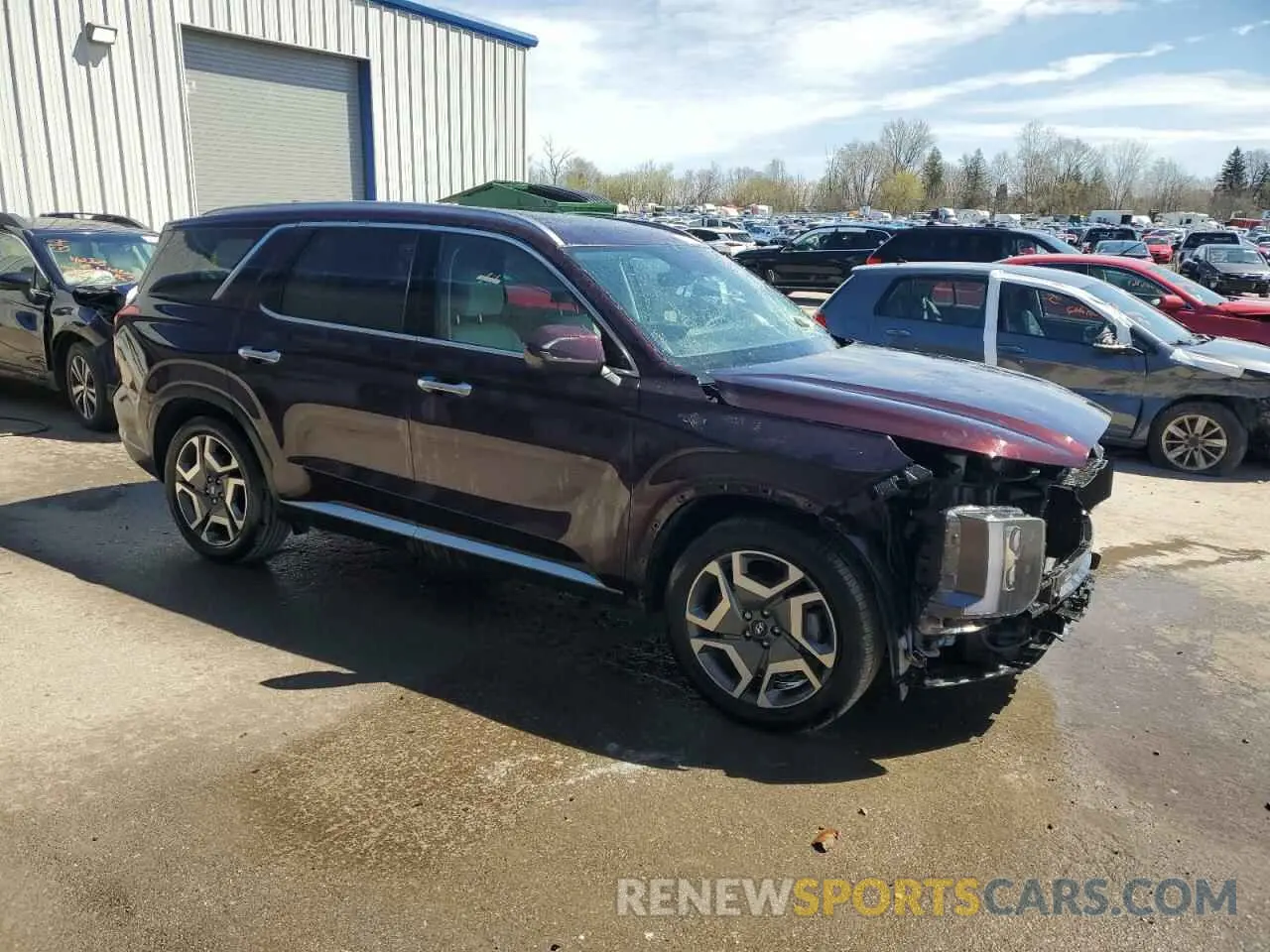 4 Photograph of a damaged car KM8R4DGE3RU762597 HYUNDAI PALISADE 2024