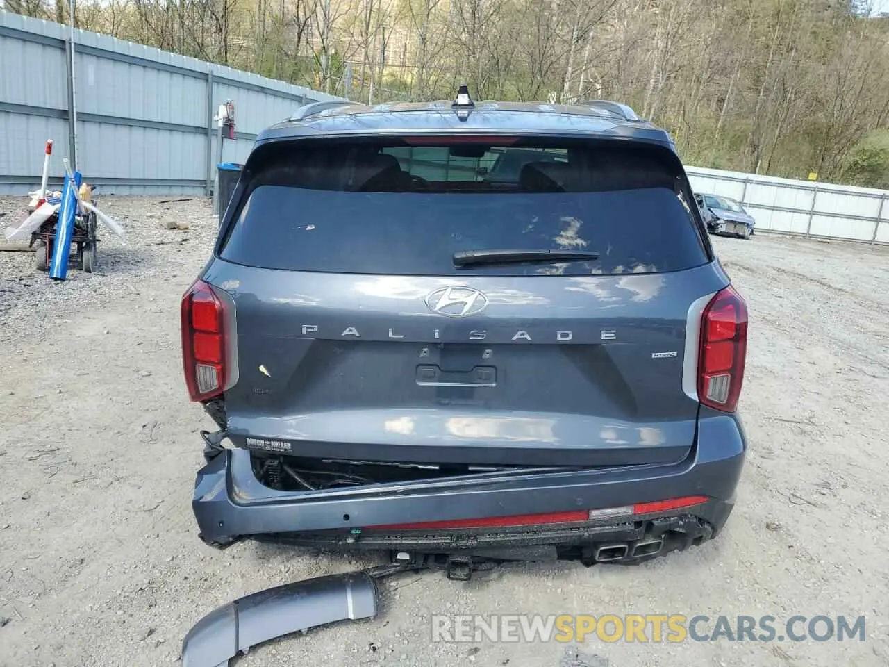 6 Photograph of a damaged car KM8R4DGE5RU792880 HYUNDAI PALISADE 2024