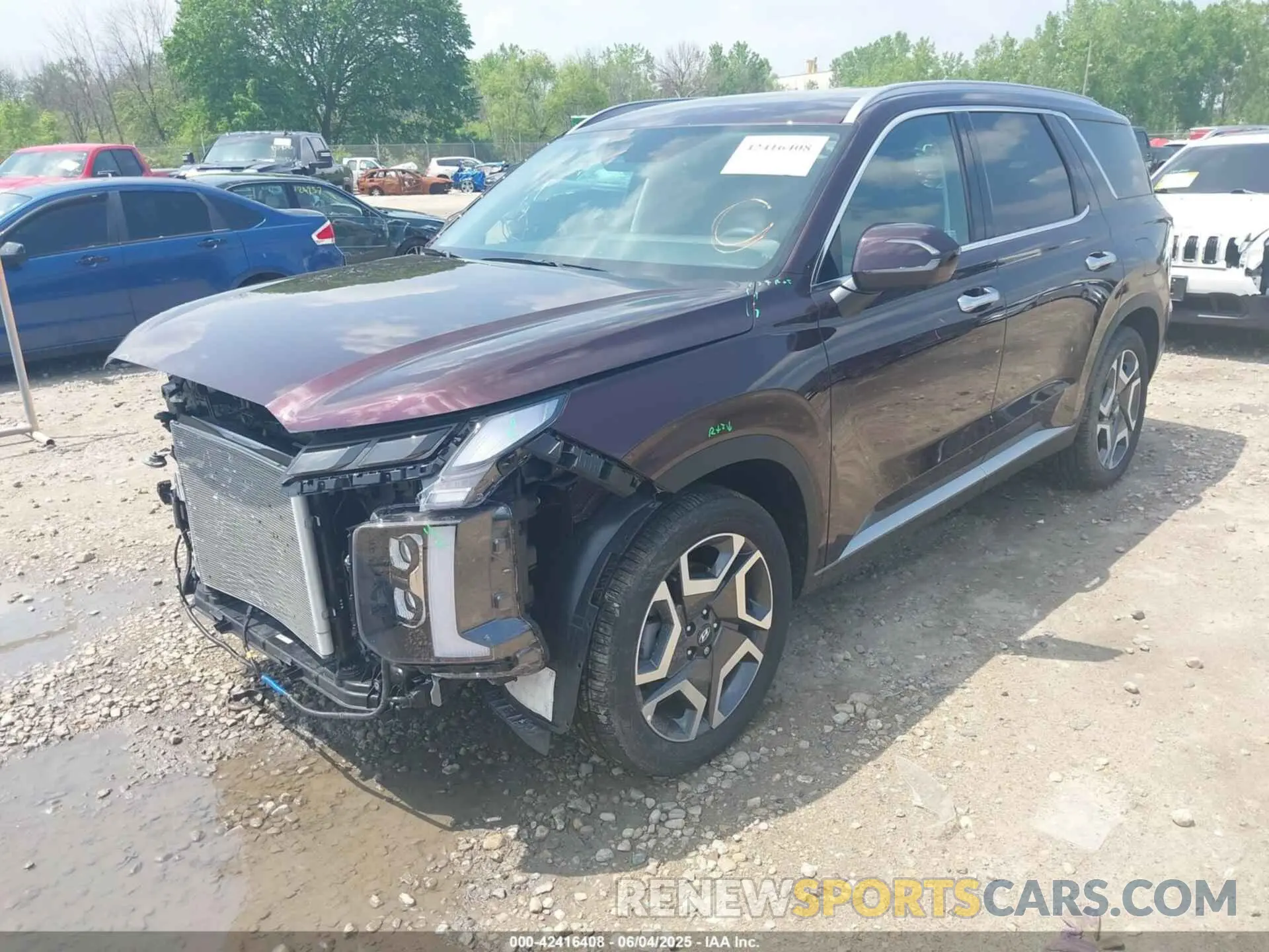 2 Photograph of a damaged car KM8R4DGE7RU807203 HYUNDAI PALISADE 2024