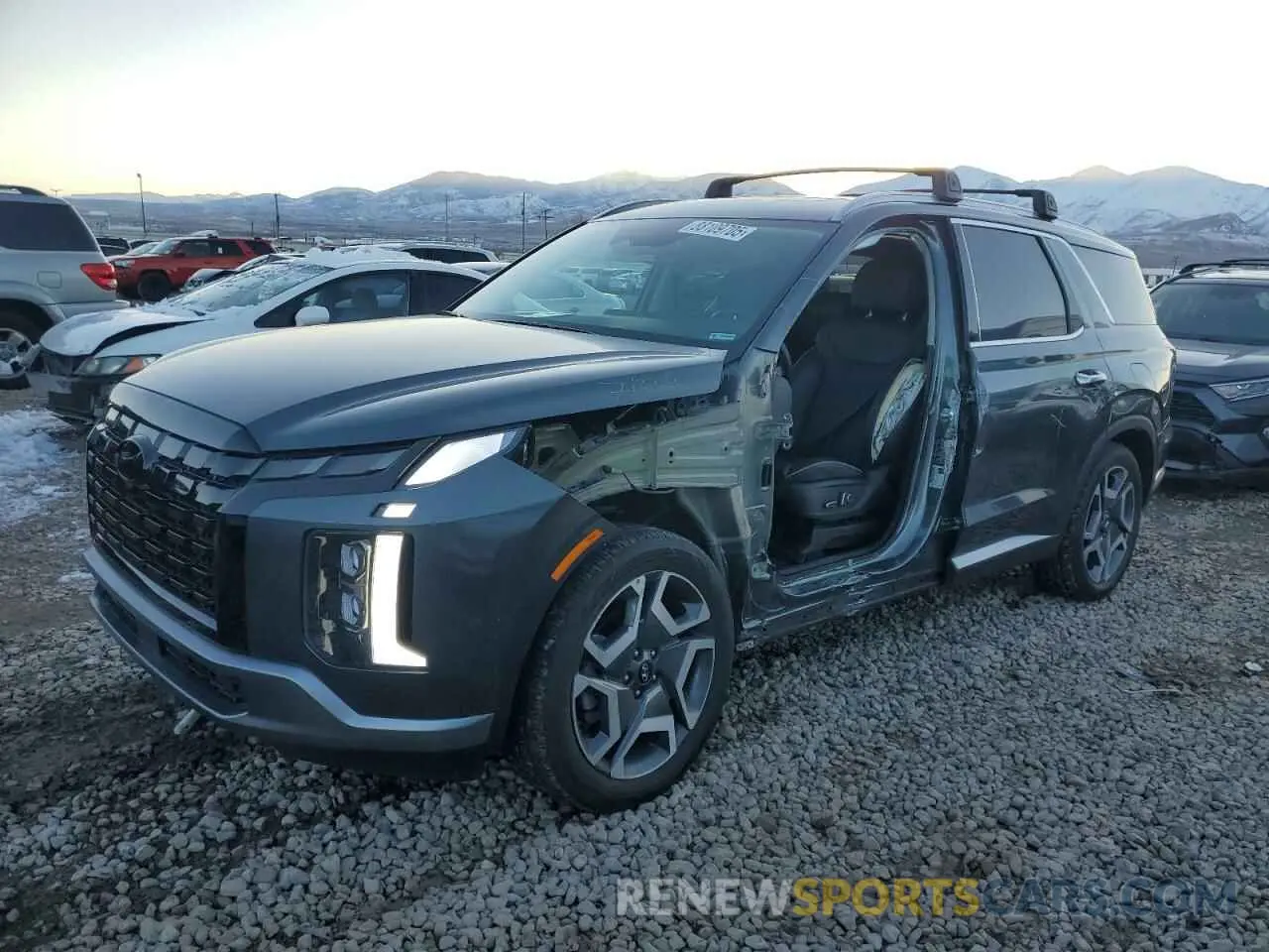 1 Photograph of a damaged car KM8R4DGE8RU734715 HYUNDAI PALISADE 2024