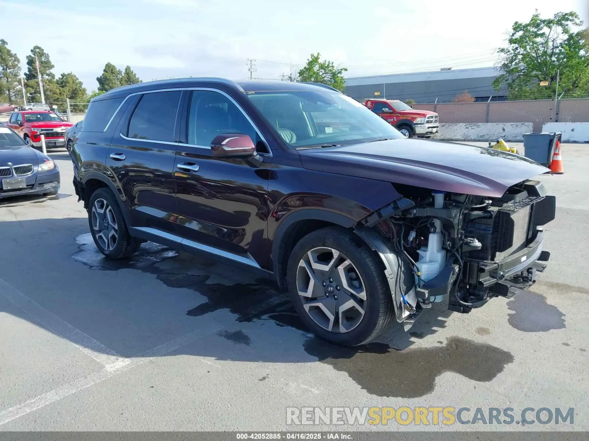 1 Photograph of a damaged car KM8R54GE2RU678722 HYUNDAI PALISADE 2024