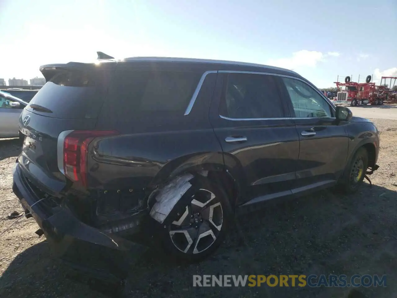 3 Photograph of a damaged car KM8R54GE2RU766556 HYUNDAI PALISADE 2024
