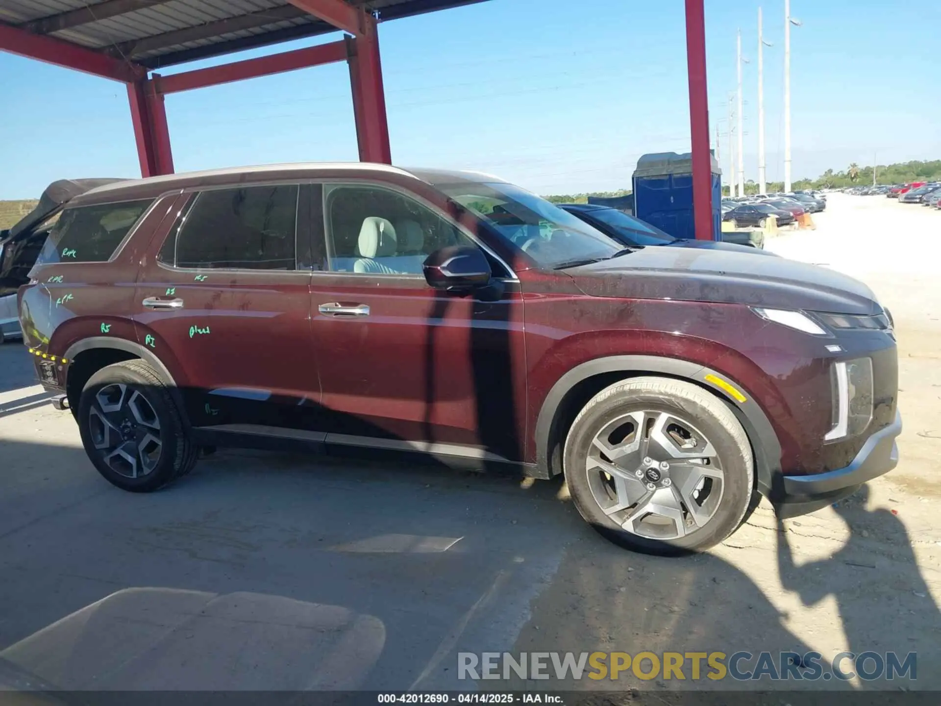 14 Photograph of a damaged car KM8R54GE2RU806263 HYUNDAI PALISADE 2024