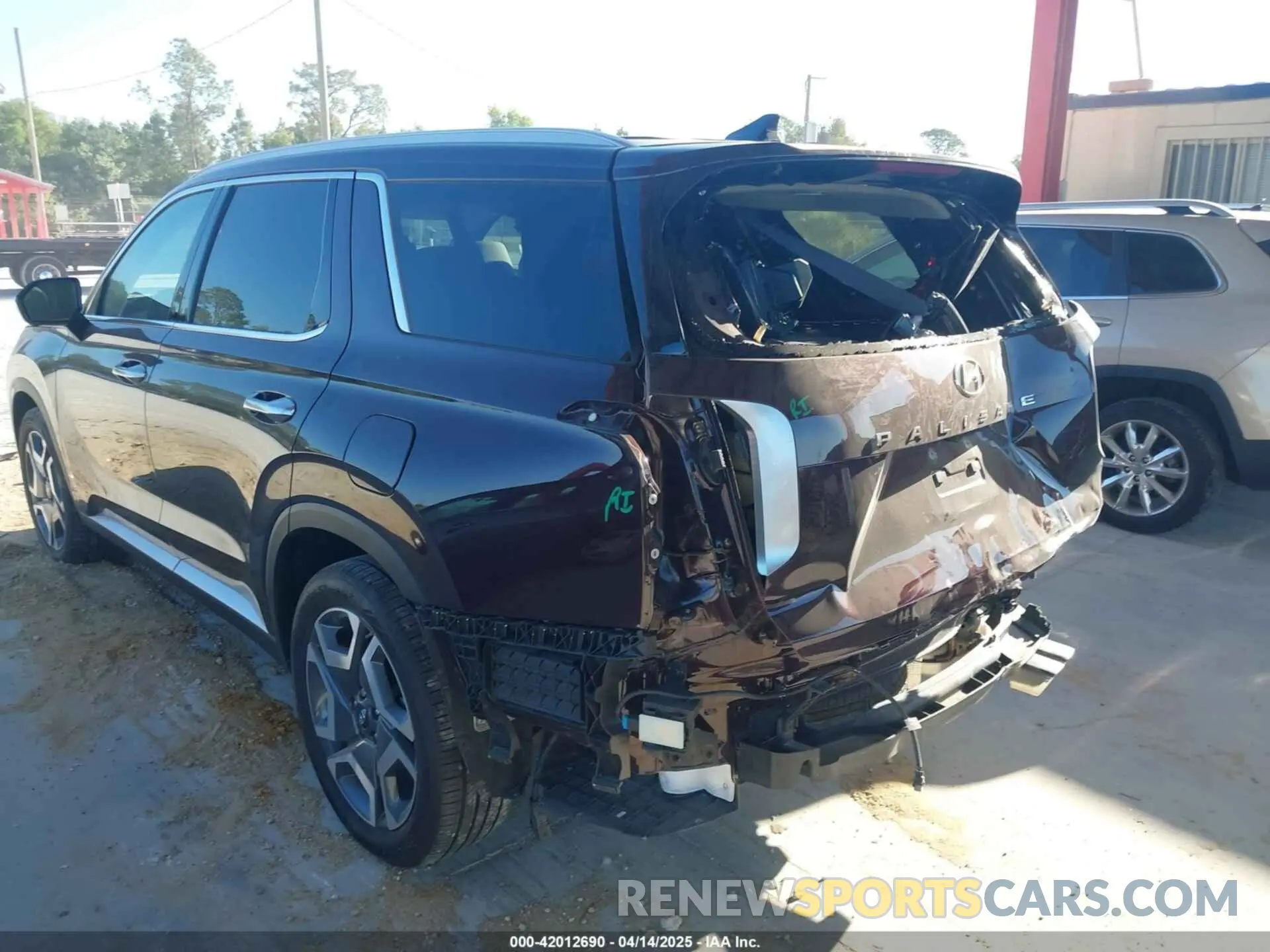 3 Photograph of a damaged car KM8R54GE2RU806263 HYUNDAI PALISADE 2024
