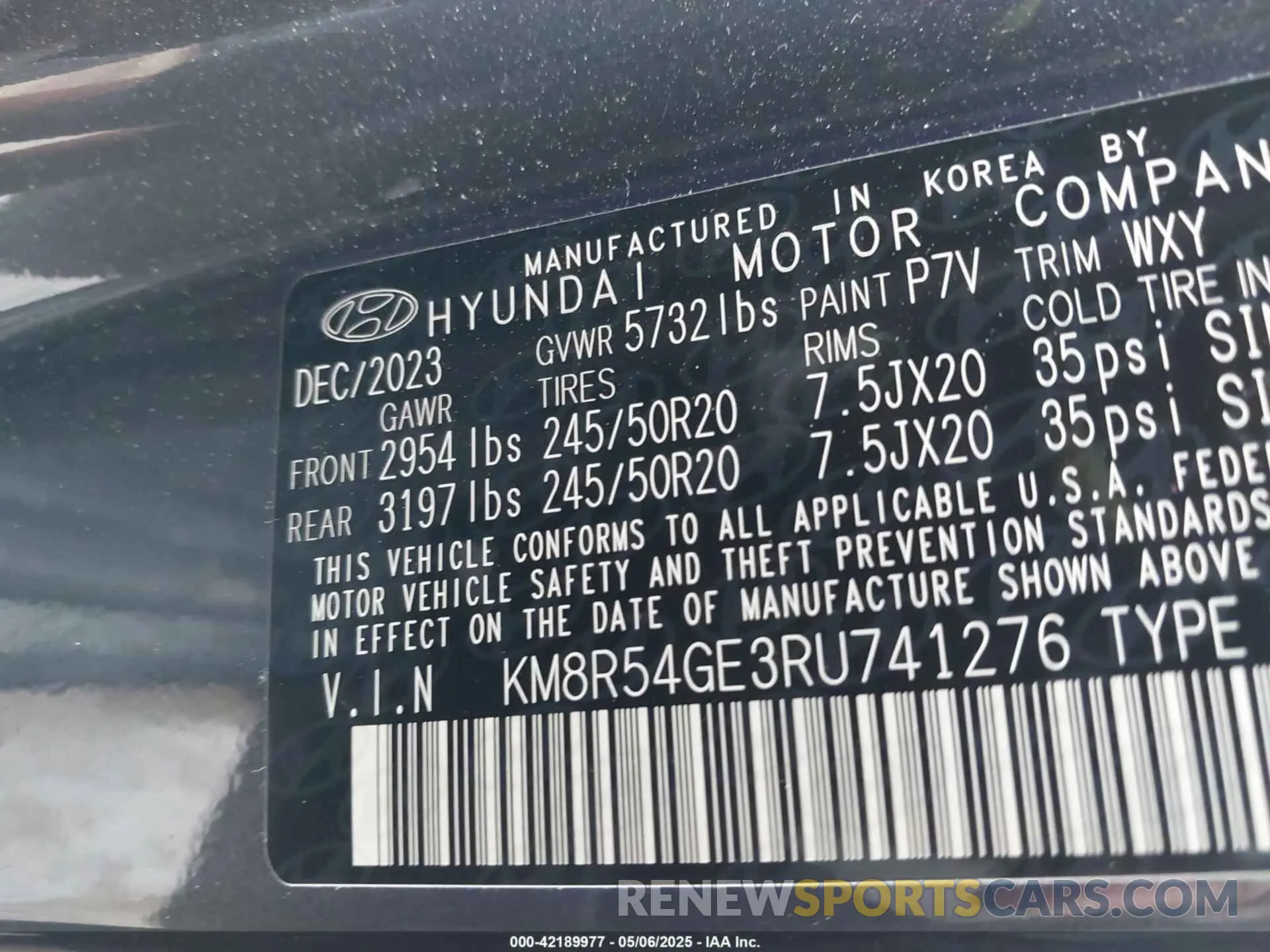 9 Photograph of a damaged car KM8R54GE3RU741276 HYUNDAI PALISADE 2024