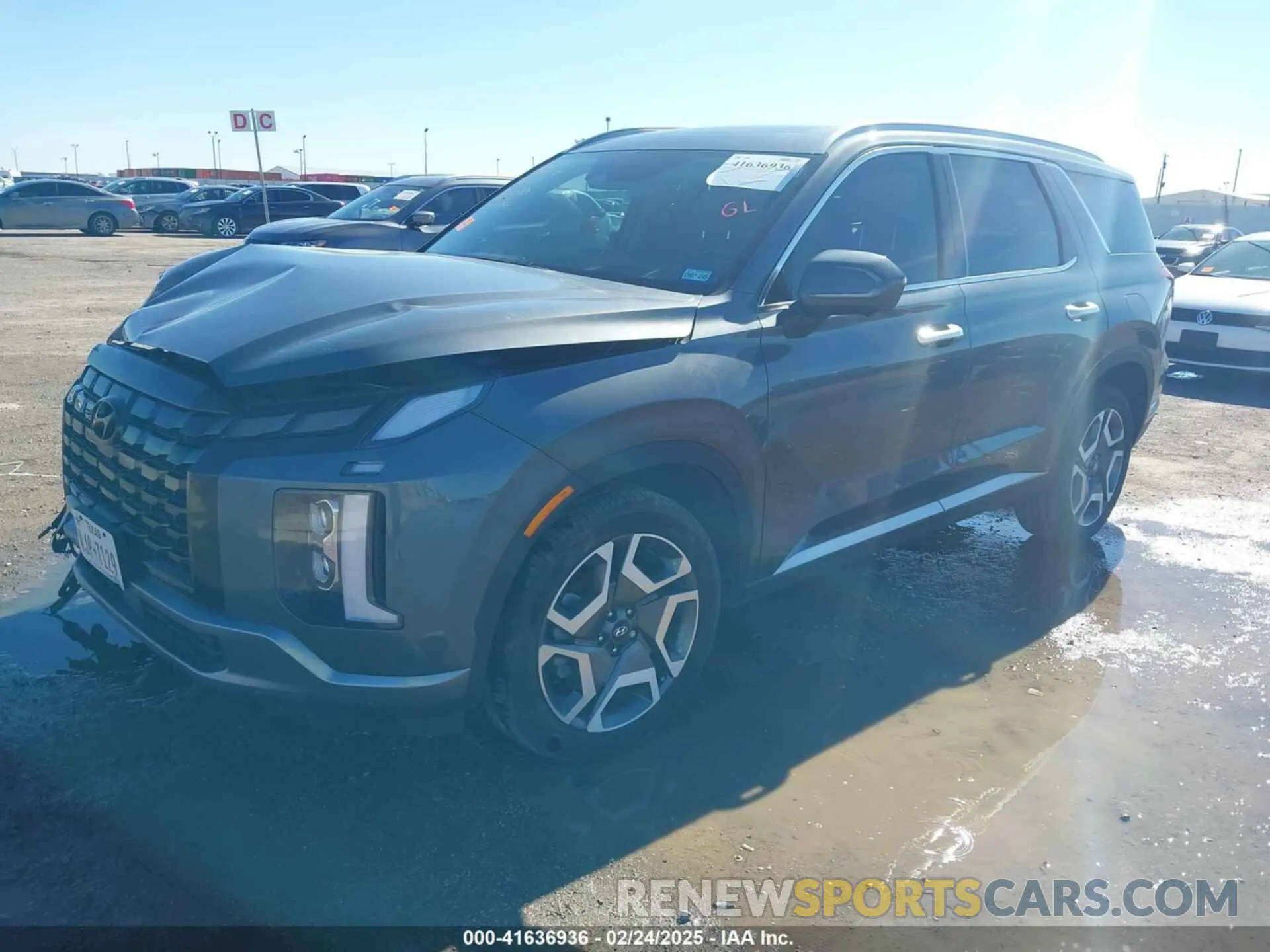 2 Photograph of a damaged car KM8R54GE6RU762168 HYUNDAI PALISADE 2024