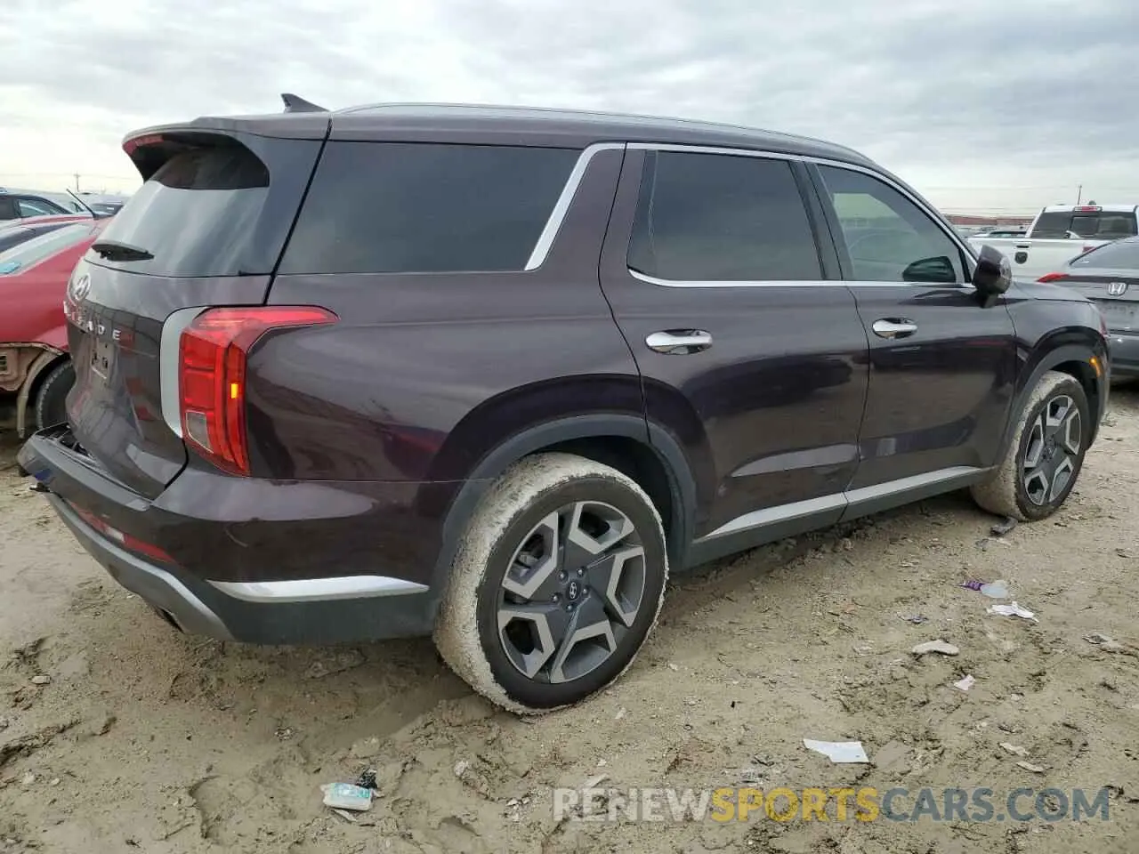 3 Photograph of a damaged car KM8R54GE9RU738186 HYUNDAI PALISADE 2024