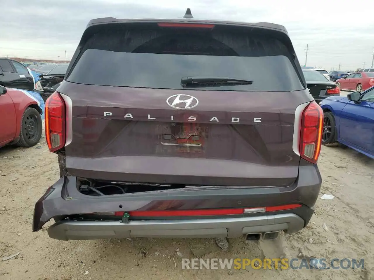 6 Photograph of a damaged car KM8R54GE9RU738186 HYUNDAI PALISADE 2024