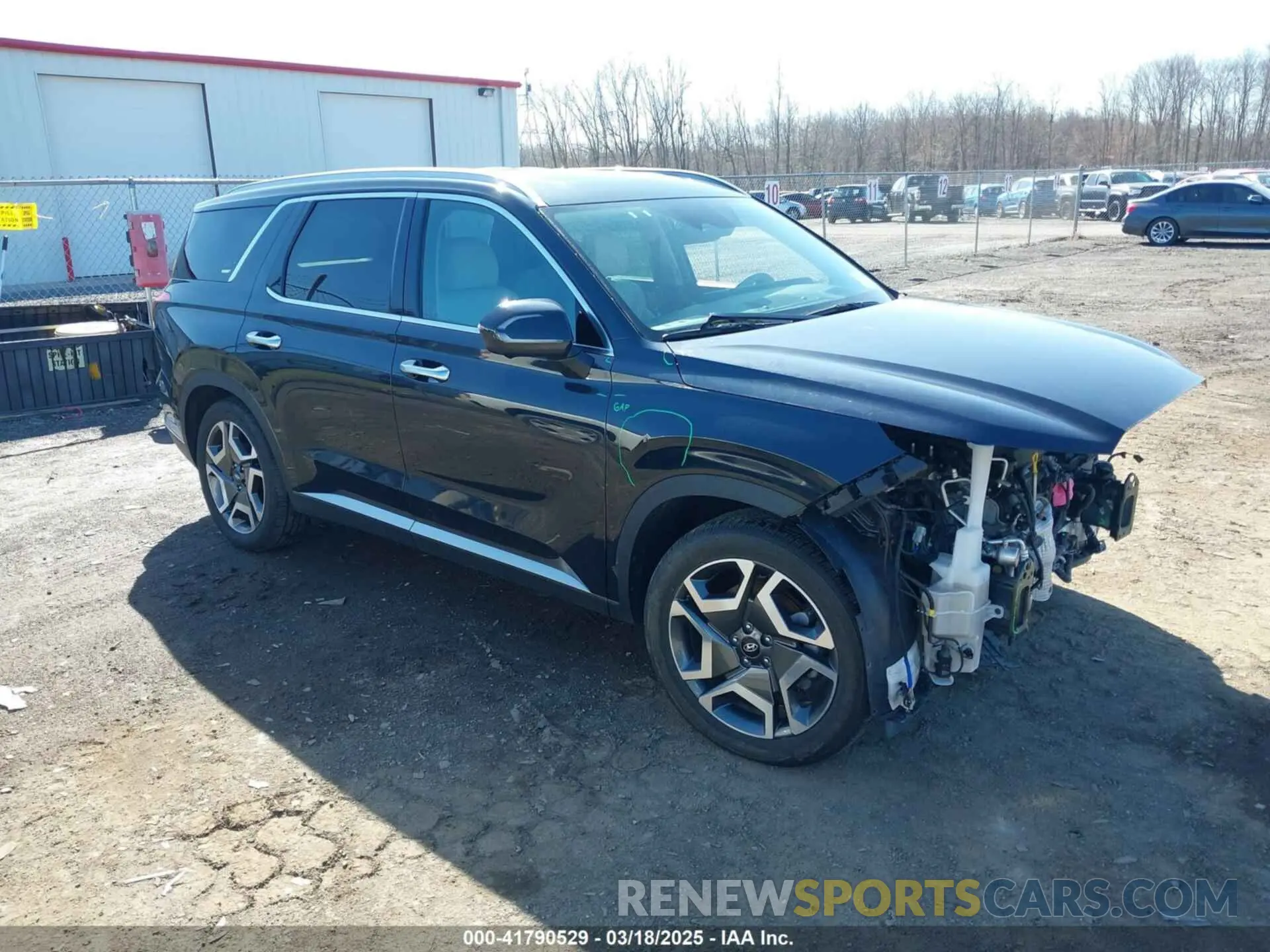 1 Photograph of a damaged car KM8R5DGE1RU725867 HYUNDAI PALISADE 2024