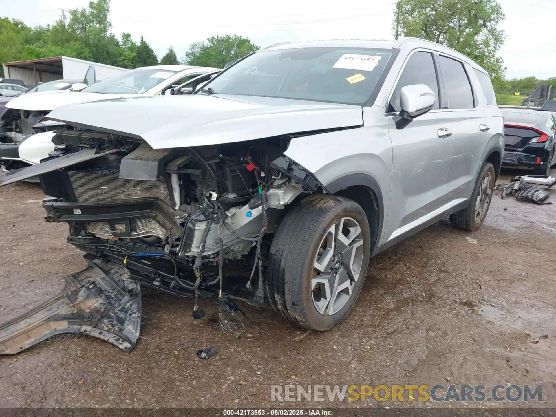 2 Photograph of a damaged car KM8R5DGE4RU650923 HYUNDAI PALISADE 2024
