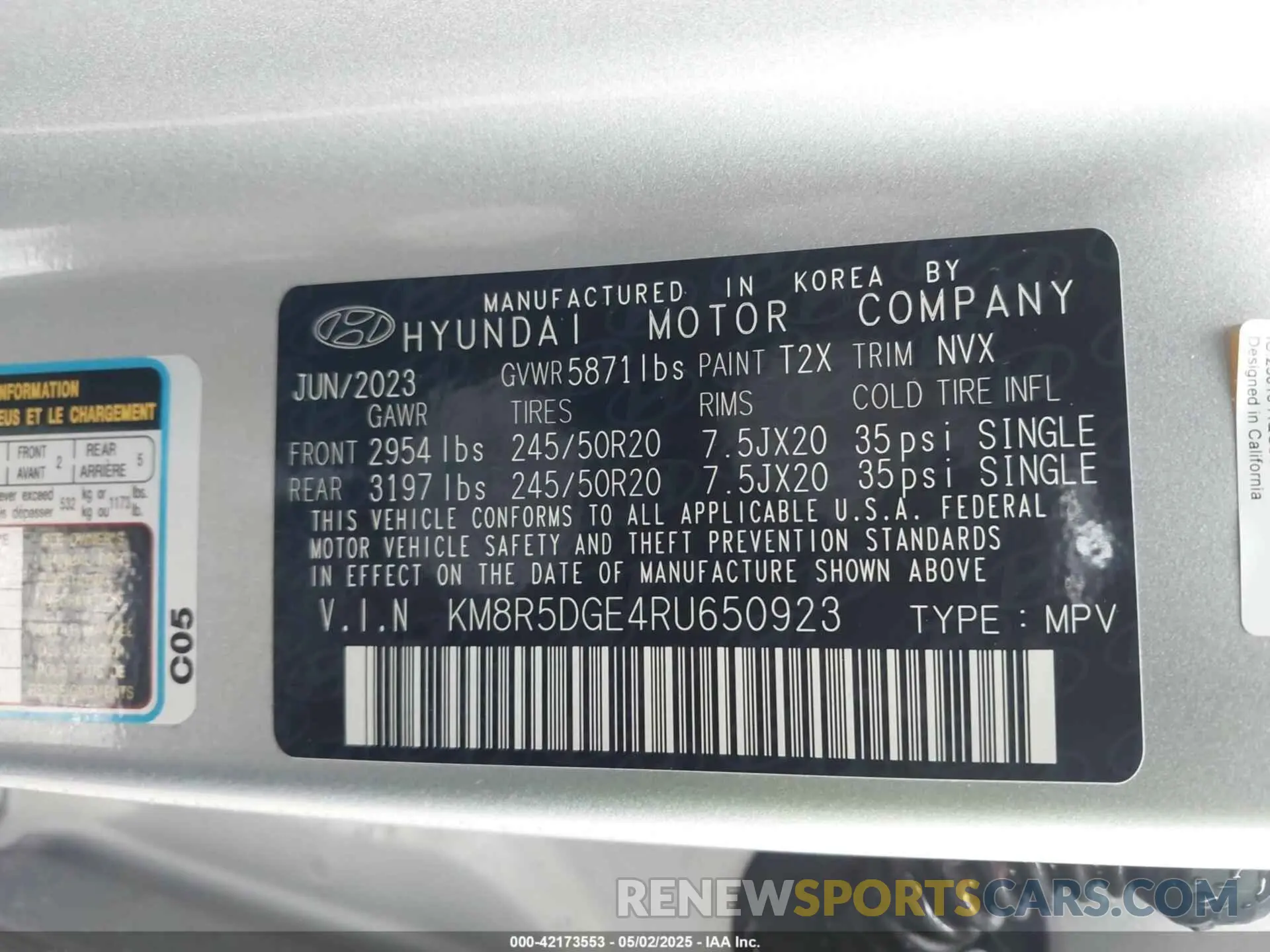 9 Photograph of a damaged car KM8R5DGE4RU650923 HYUNDAI PALISADE 2024