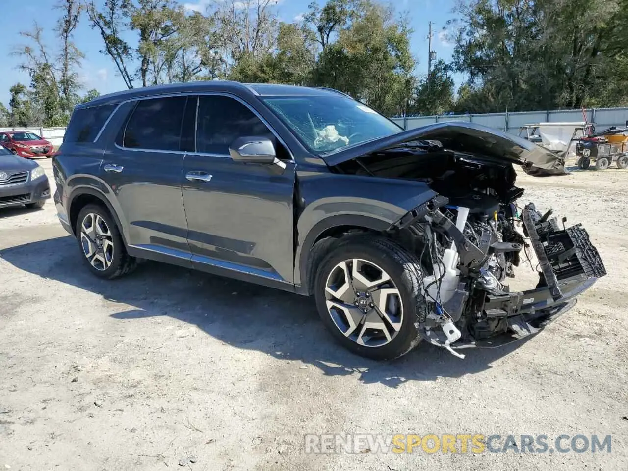4 Photograph of a damaged car KM8R5DGE8RU793681 HYUNDAI PALISADE 2024