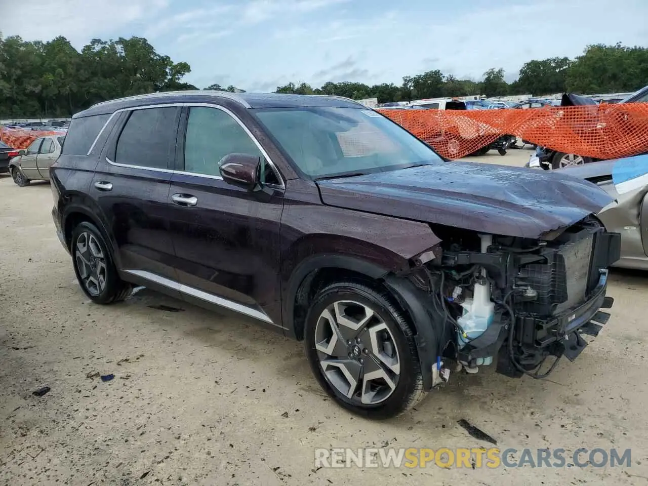 4 Photograph of a damaged car KM8R5DGEXRU720618 HYUNDAI PALISADE 2024