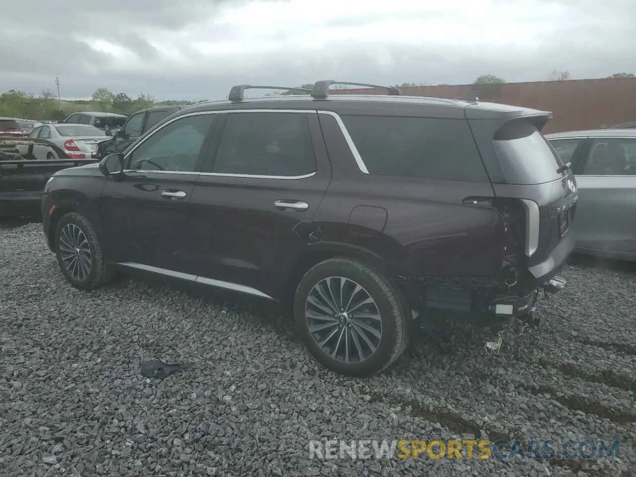 2 Photograph of a damaged car KM8R74GE5RU678773 HYUNDAI PALISADE 2024