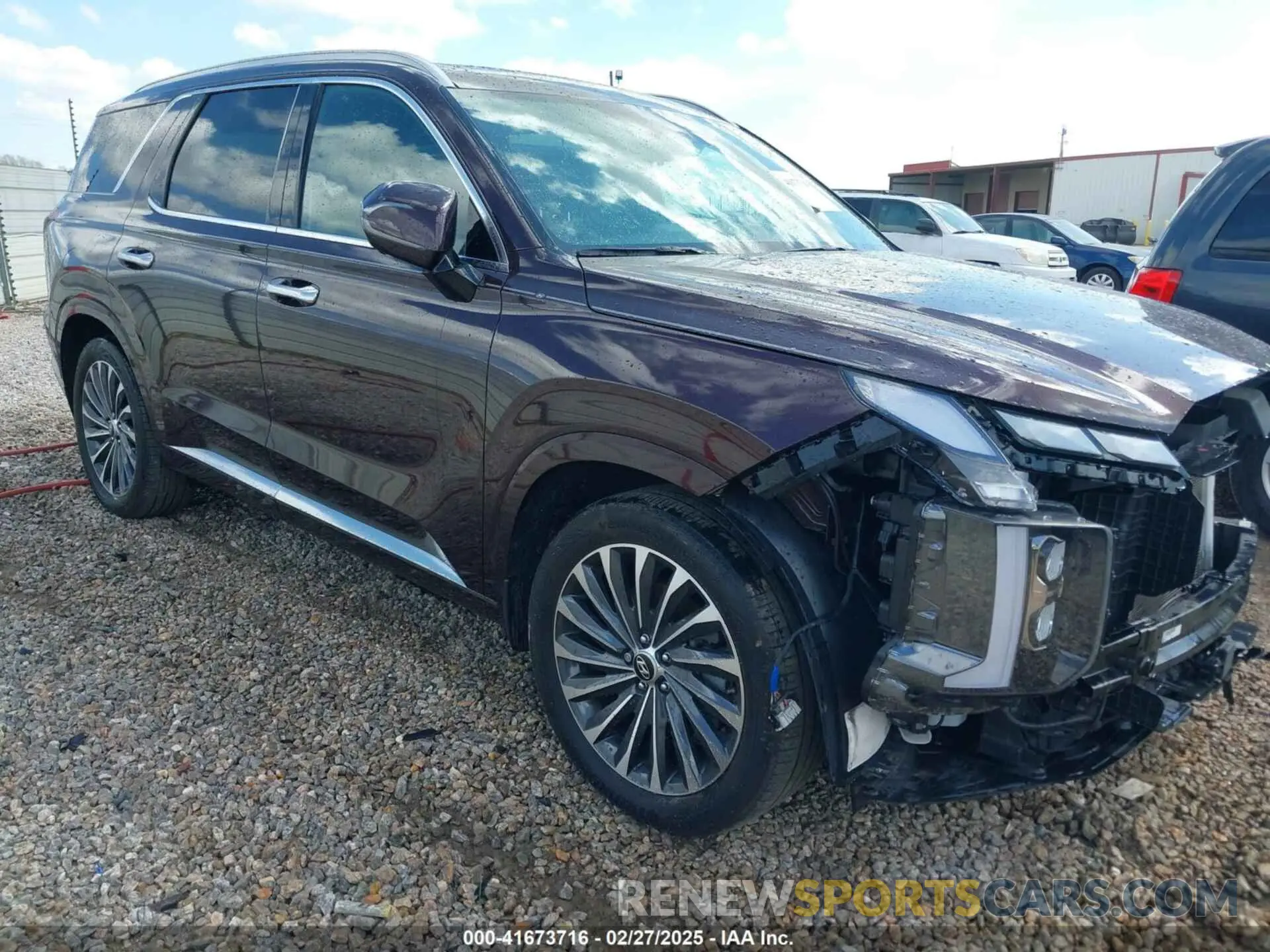 1 Photograph of a damaged car KM8R74GE7RU672196 HYUNDAI PALISADE 2024
