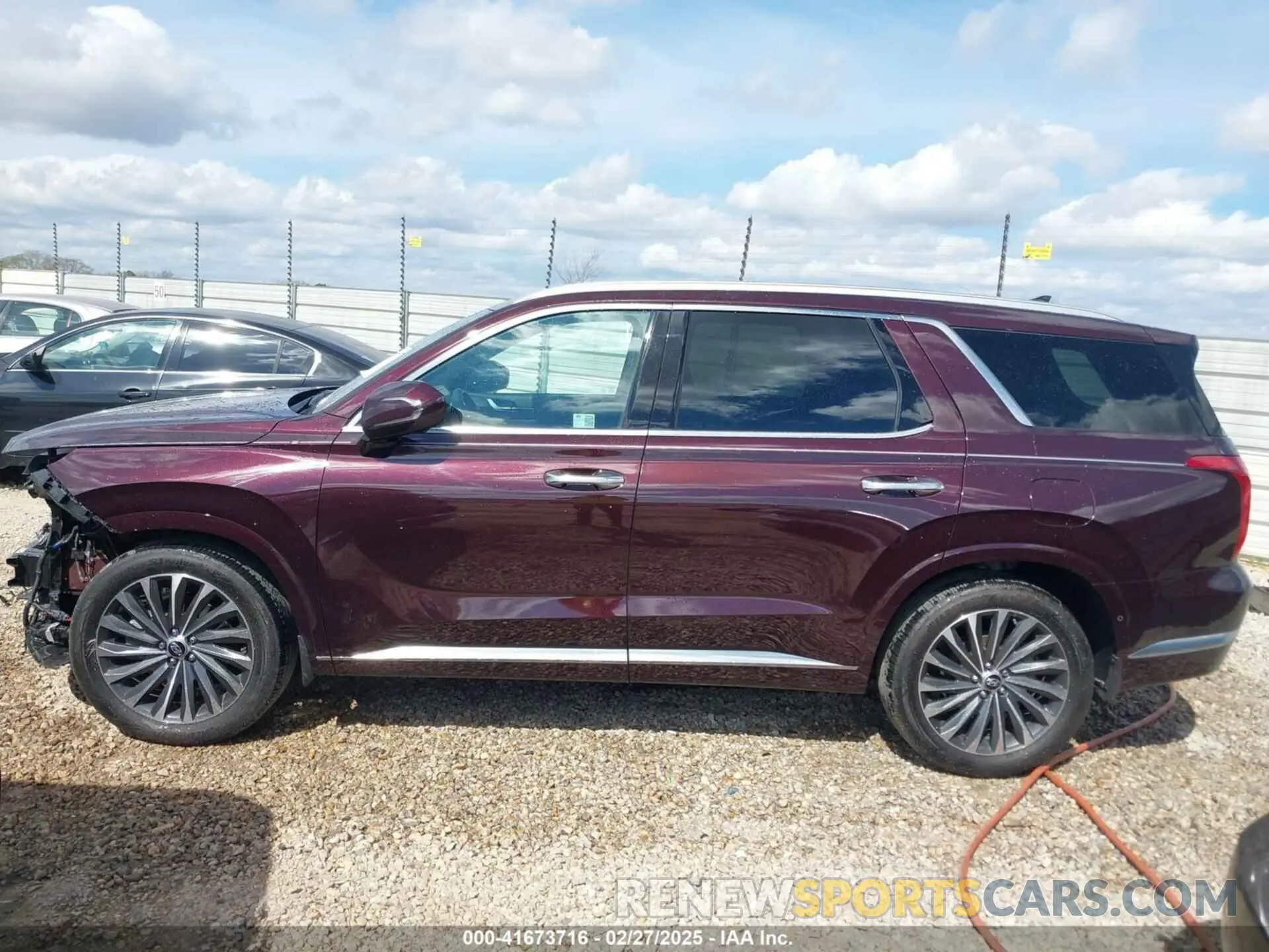 14 Photograph of a damaged car KM8R74GE7RU672196 HYUNDAI PALISADE 2024