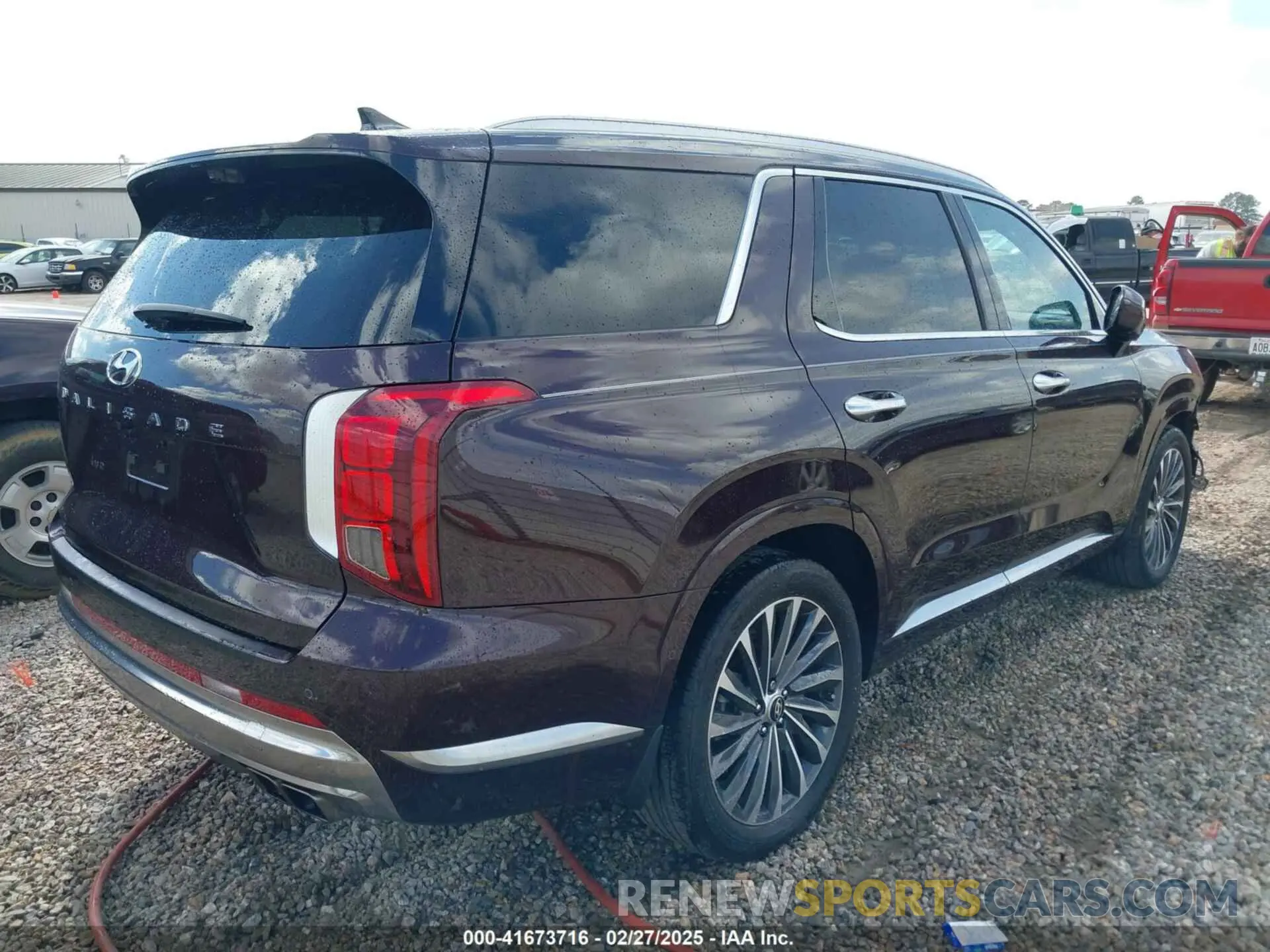 4 Photograph of a damaged car KM8R74GE7RU672196 HYUNDAI PALISADE 2024