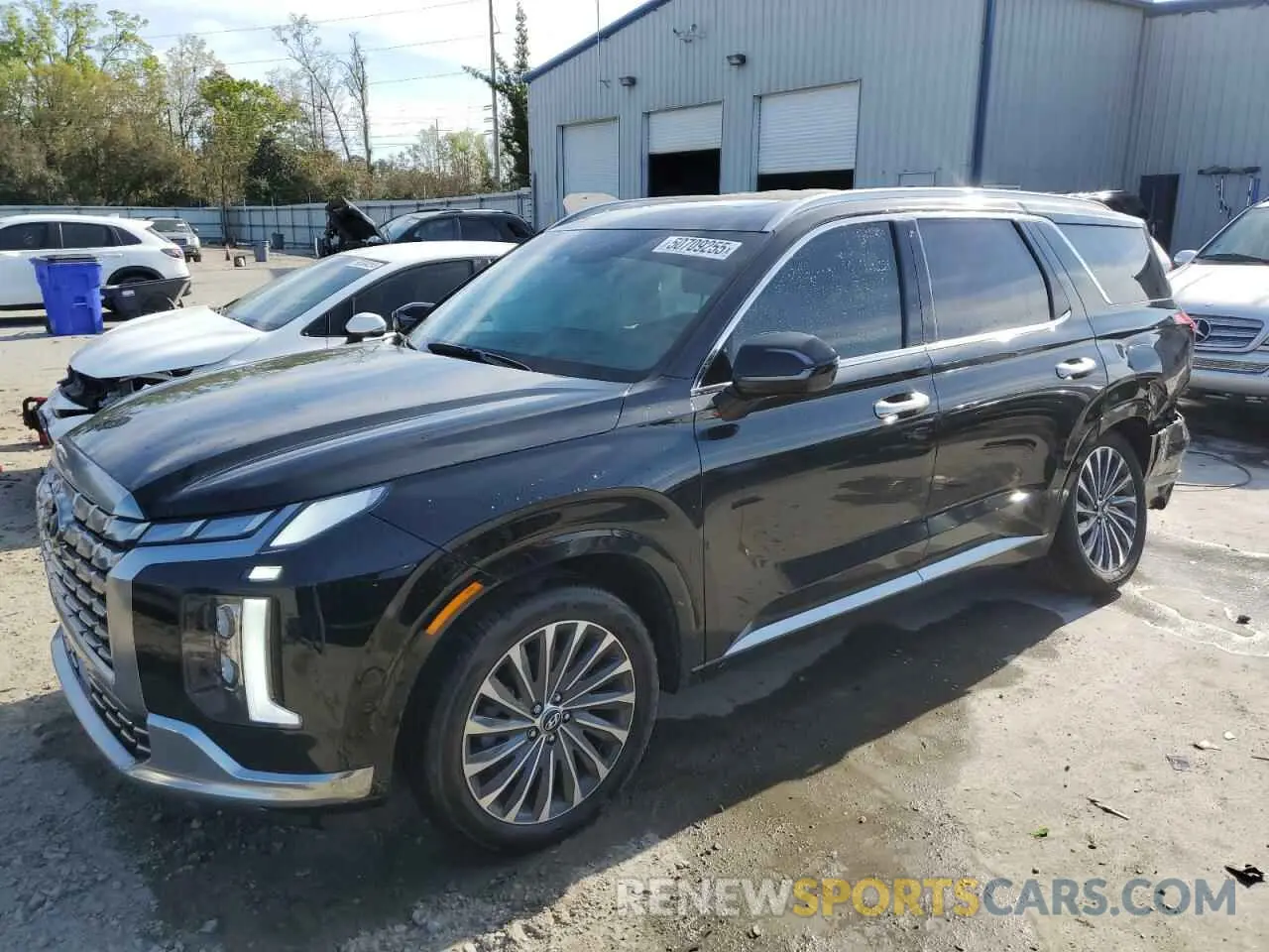1 Photograph of a damaged car KM8R74GE7RU751108 HYUNDAI PALISADE 2024