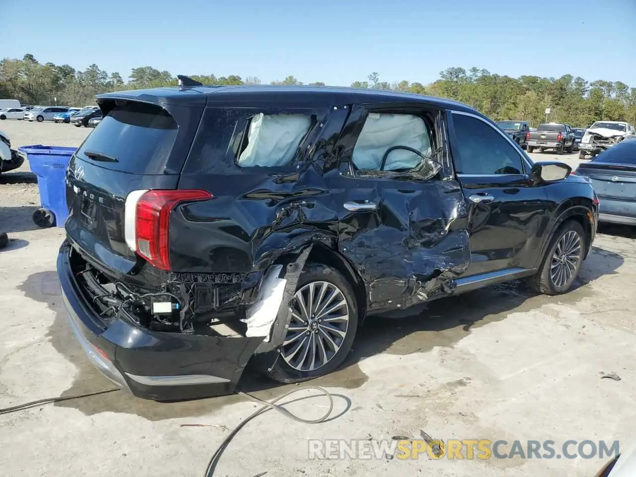 3 Photograph of a damaged car KM8R74GE7RU751108 HYUNDAI PALISADE 2024