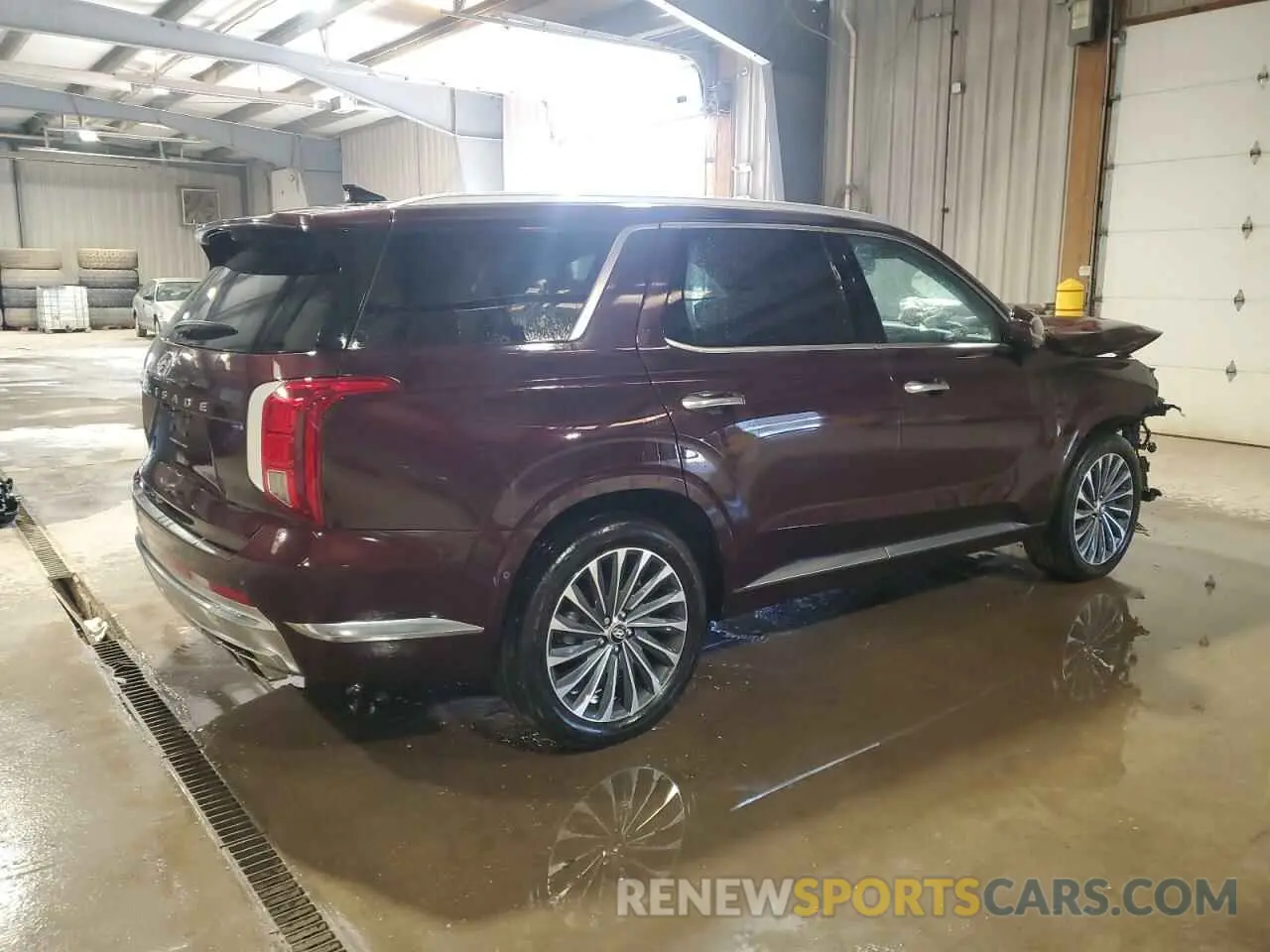 3 Photograph of a damaged car KM8R74GE8RU654886 HYUNDAI PALISADE 2024