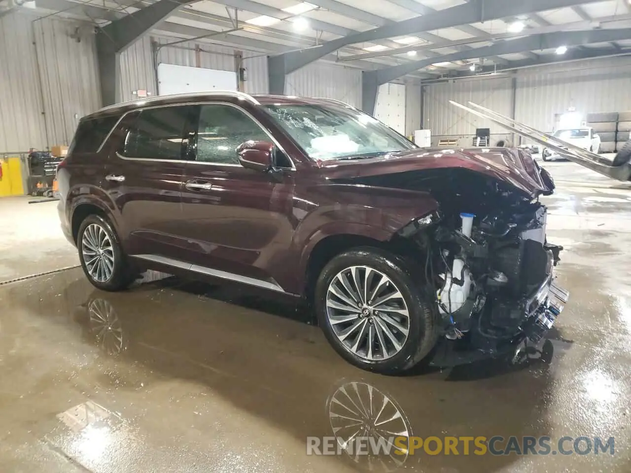 4 Photograph of a damaged car KM8R74GE8RU654886 HYUNDAI PALISADE 2024