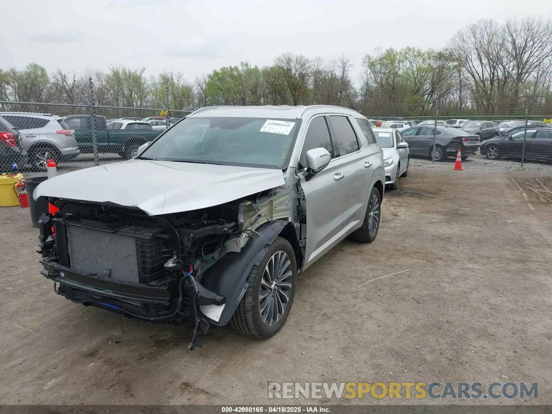 2 Photograph of a damaged car KM8R74GEXRU771451 HYUNDAI PALISADE 2024