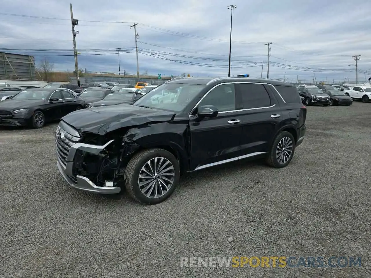 1 Photograph of a damaged car KM8R7DGE0RU690782 HYUNDAI PALISADE 2024