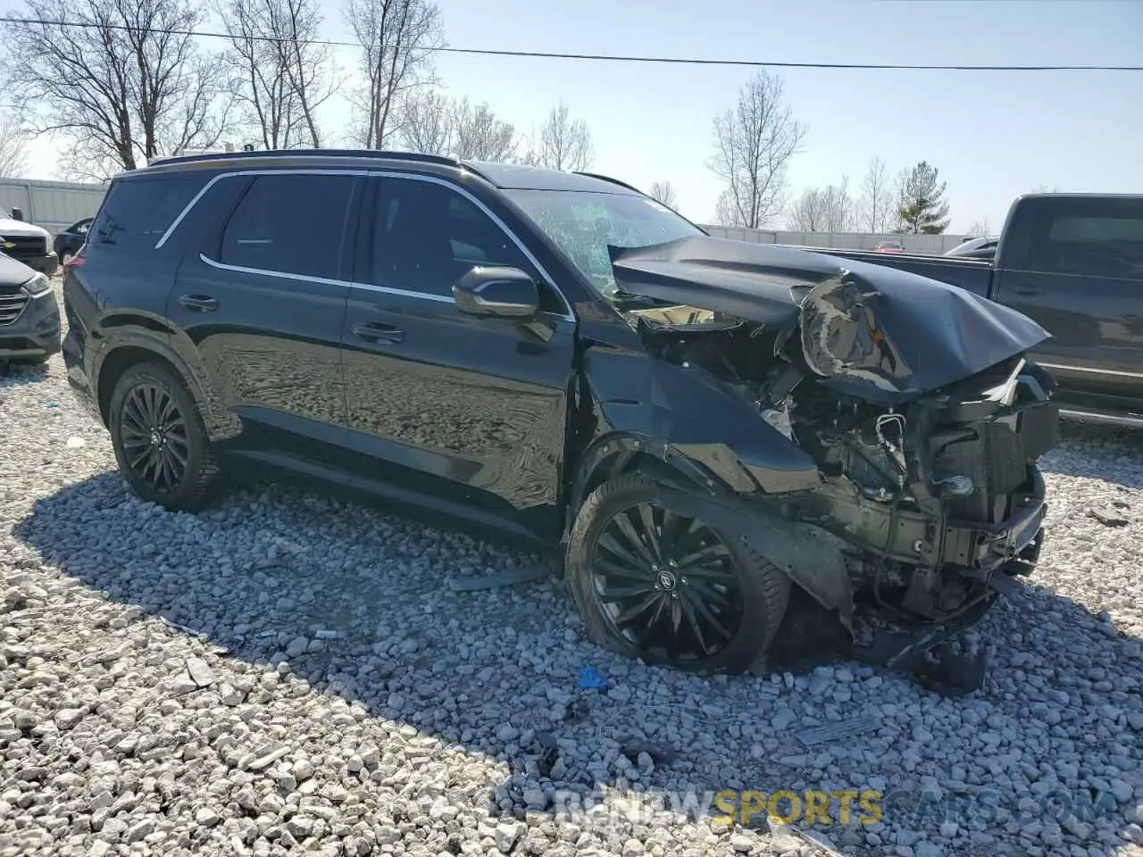 4 Photograph of a damaged car KM8R7DGE0RU698445 HYUNDAI PALISADE 2024