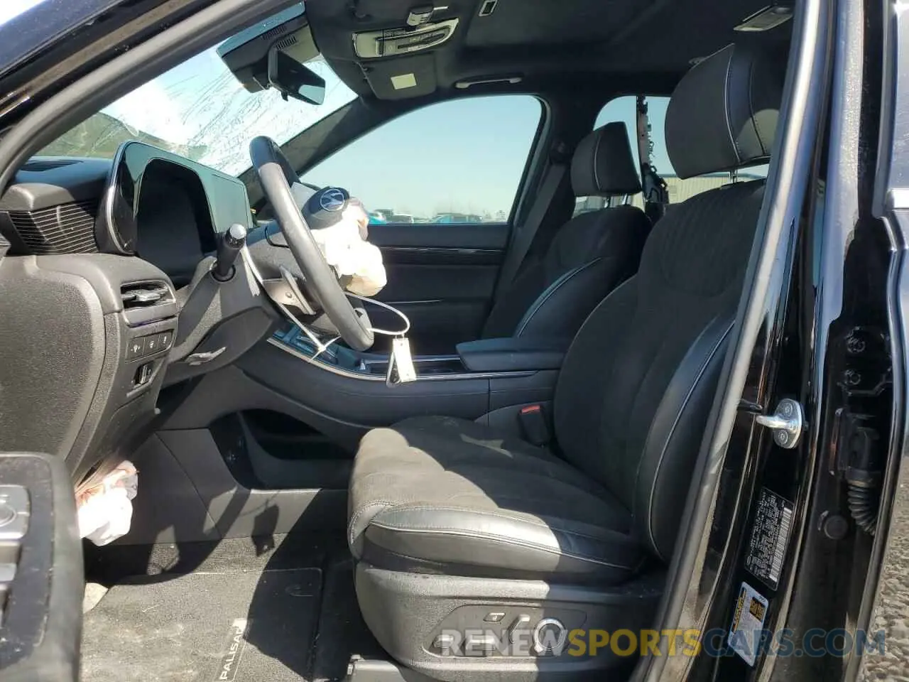 7 Photograph of a damaged car KM8R7DGE0RU698445 HYUNDAI PALISADE 2024