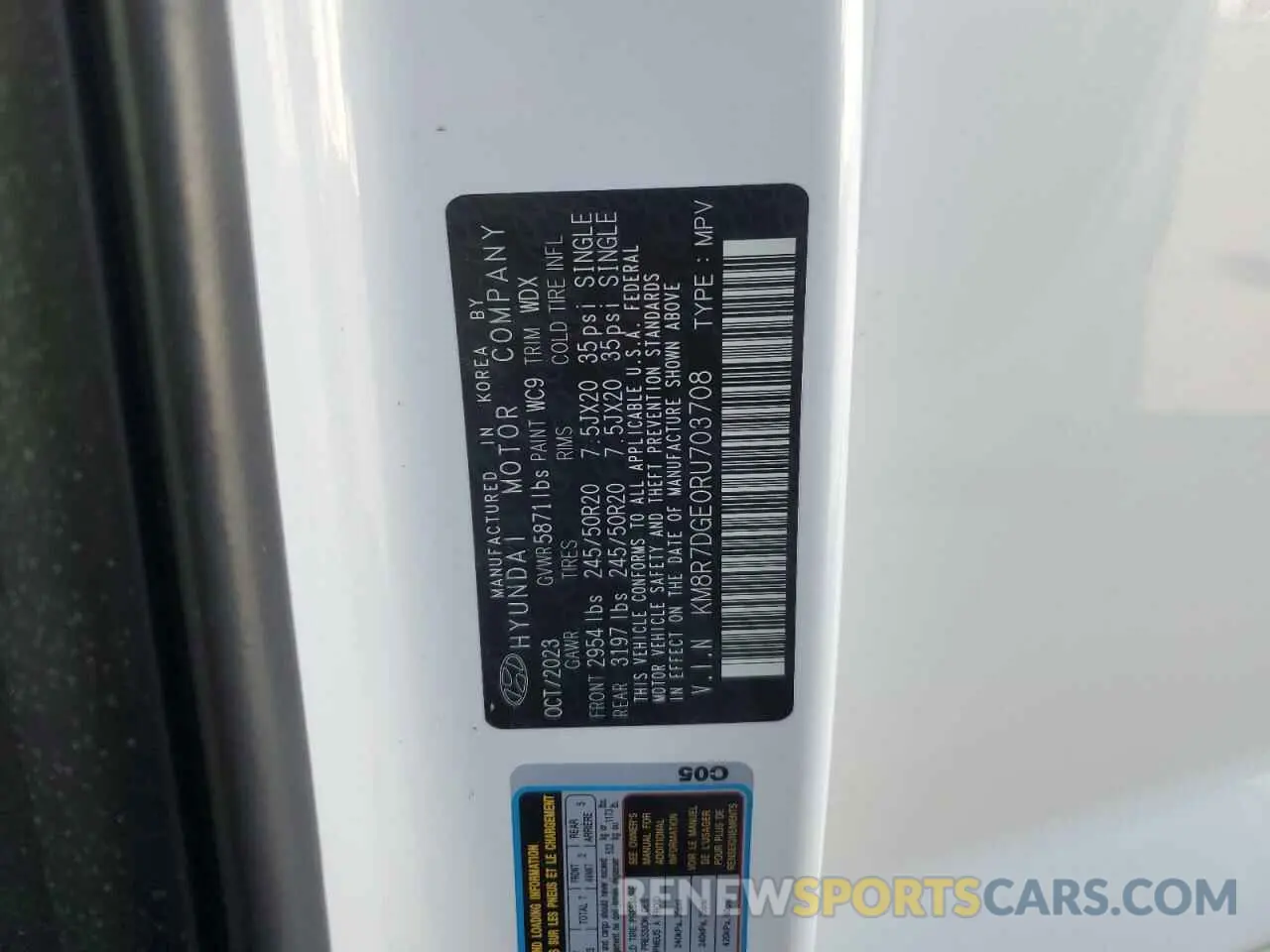 16 Photograph of a damaged car KM8R7DGE0RU703708 HYUNDAI PALISADE 2024