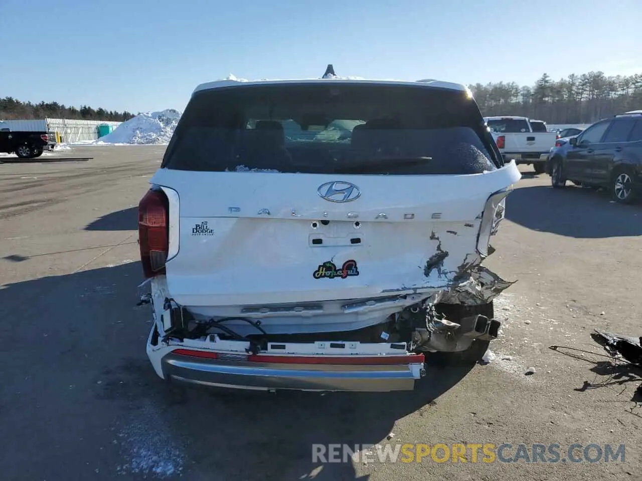 6 Photograph of a damaged car KM8R7DGE0RU703708 HYUNDAI PALISADE 2024