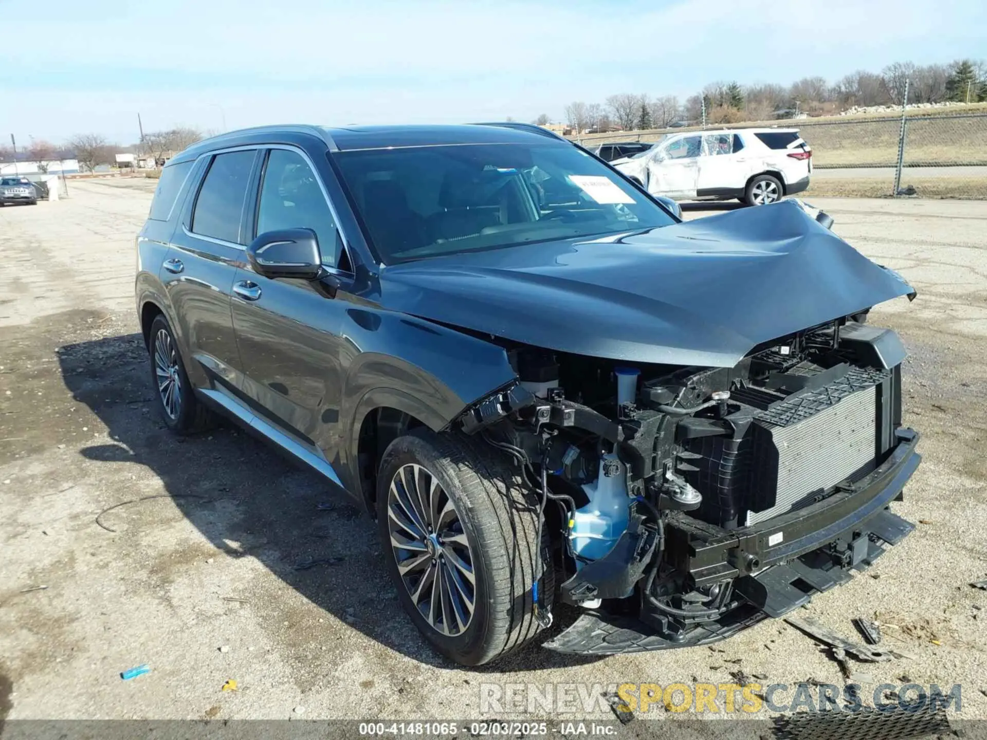 1 Photograph of a damaged car KM8R7DGE0RU743111 HYUNDAI PALISADE 2024