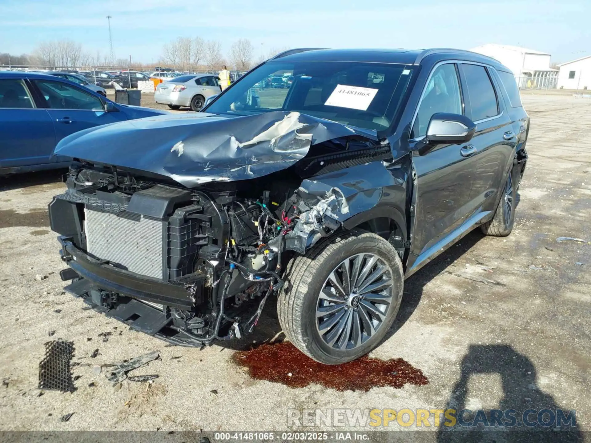 2 Photograph of a damaged car KM8R7DGE0RU743111 HYUNDAI PALISADE 2024
